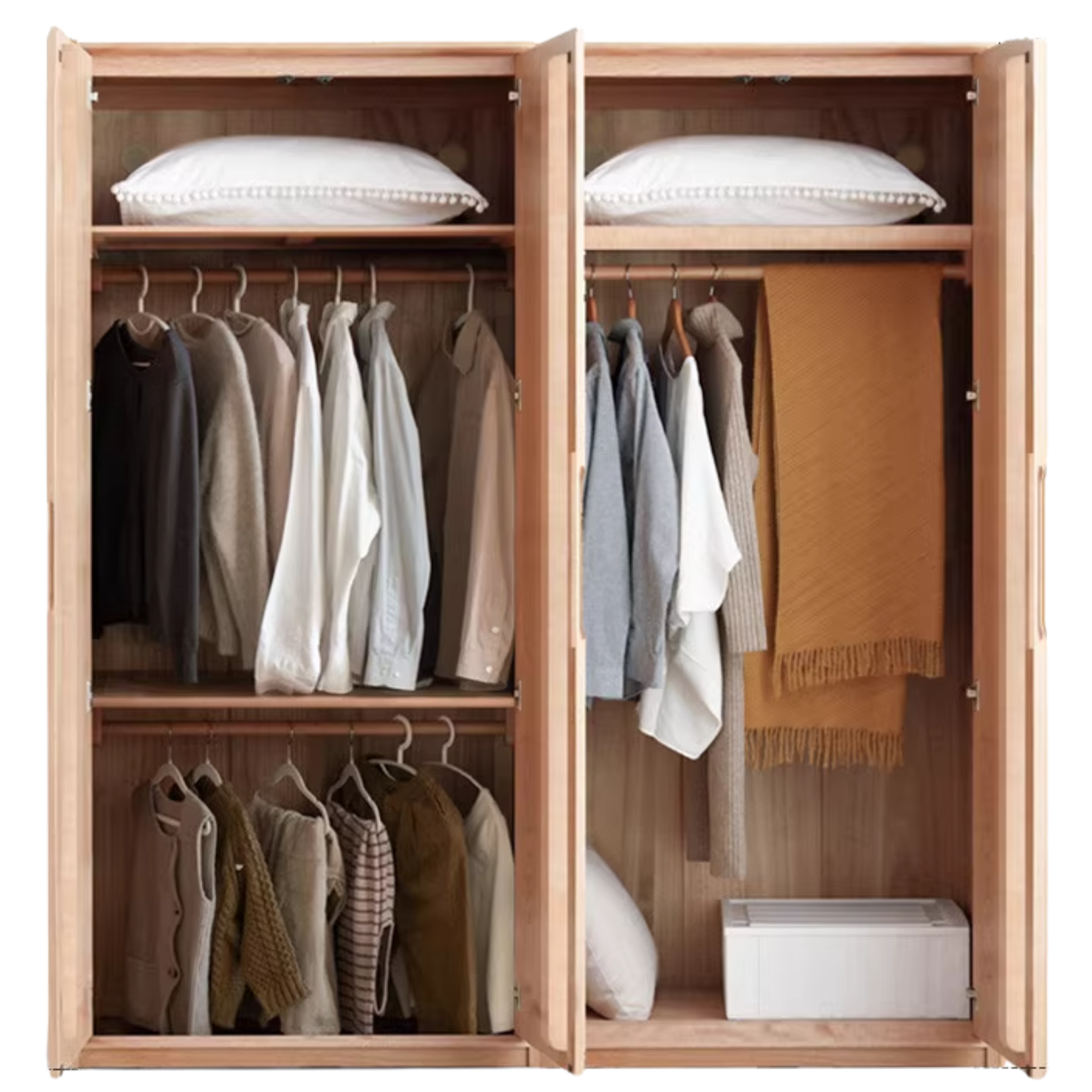 Oak solid wood Wardrobe
