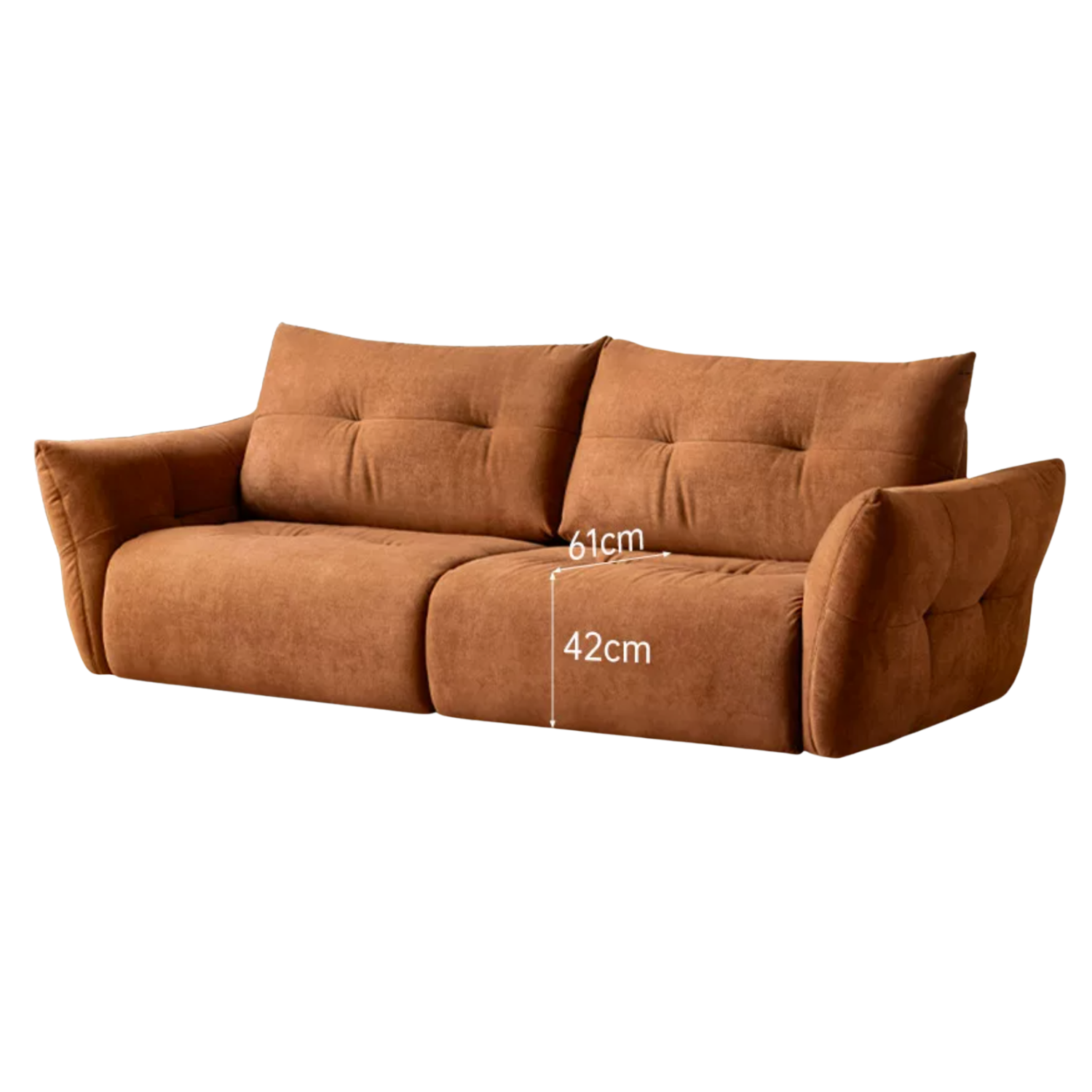 Modern Fabric Fully Removable Washable Pet-Friendly Floor Sofa