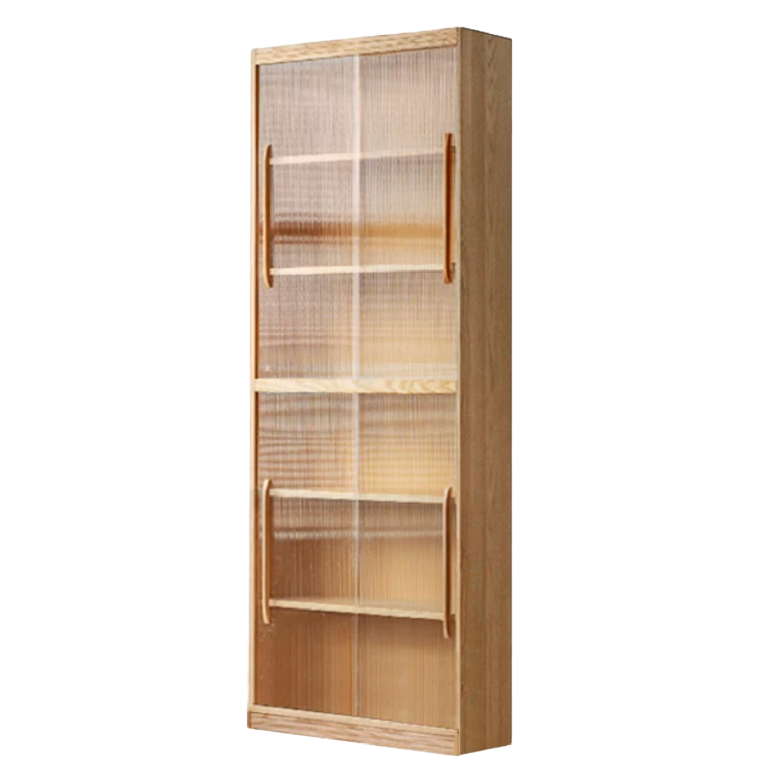 Ash, Oak, Cherry Solid Wood Bookshelf Integrated Wall-Mounted