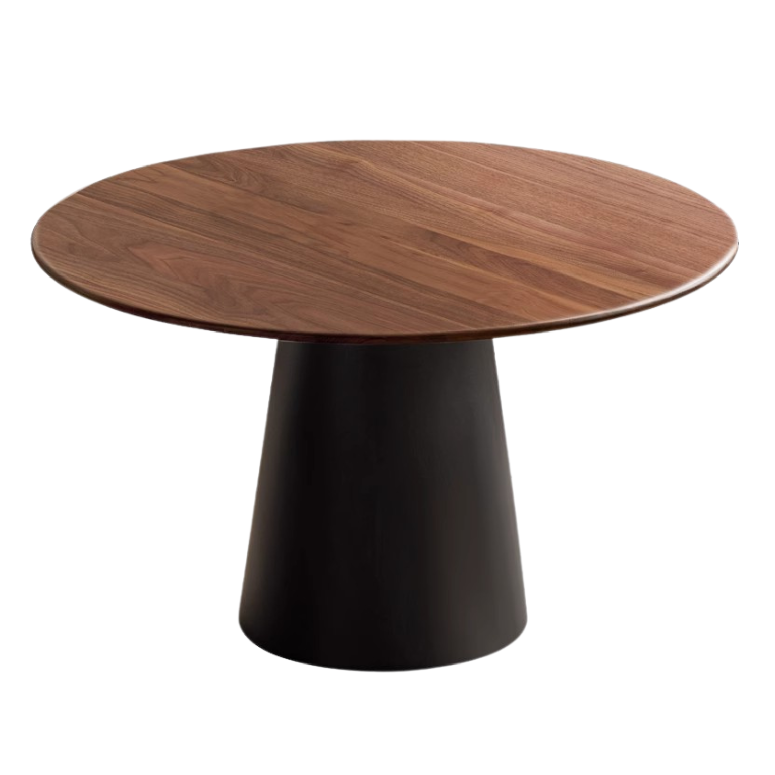 Black walnut solid wood,rock slab round dining table -