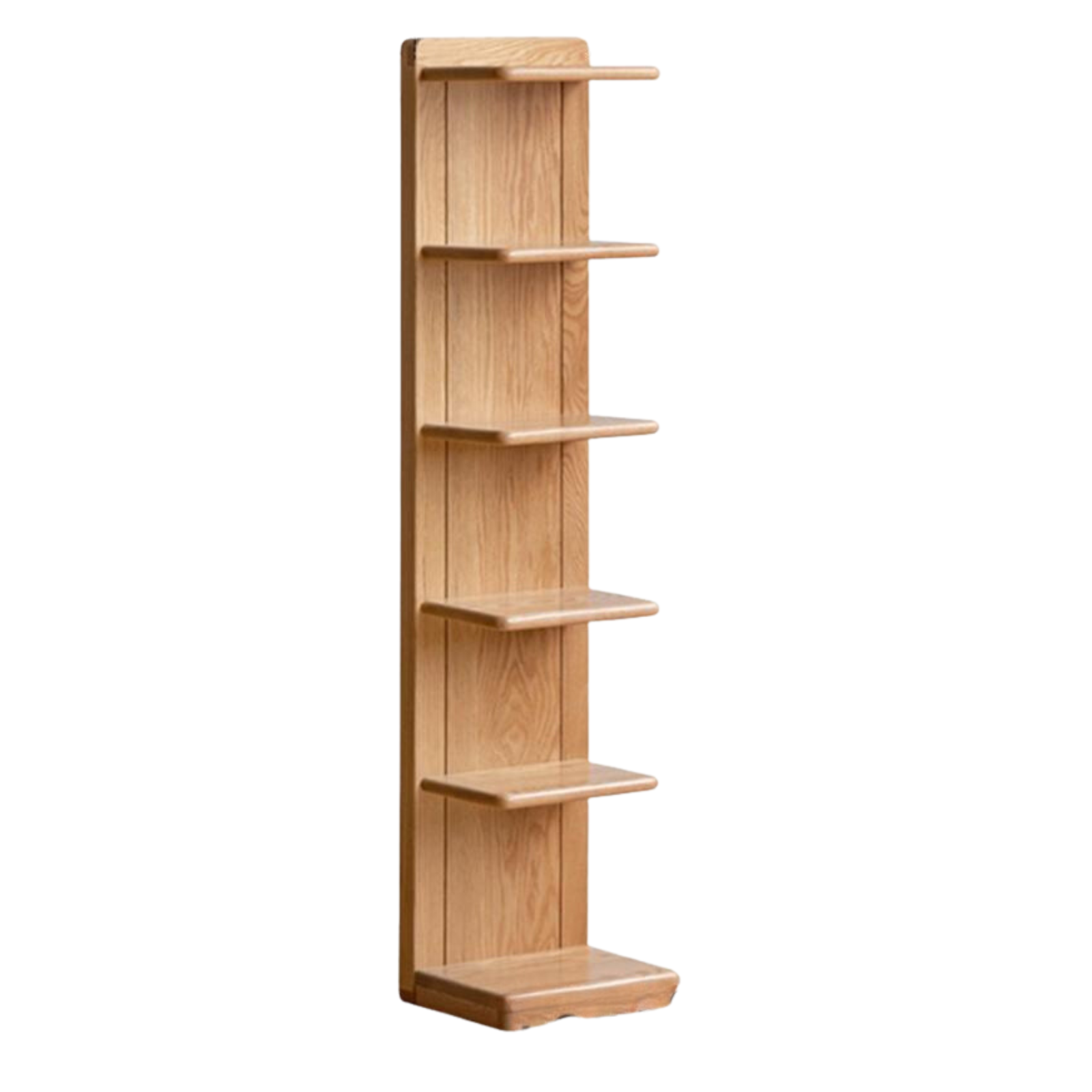 Oak solid wood multi-layer storage rack