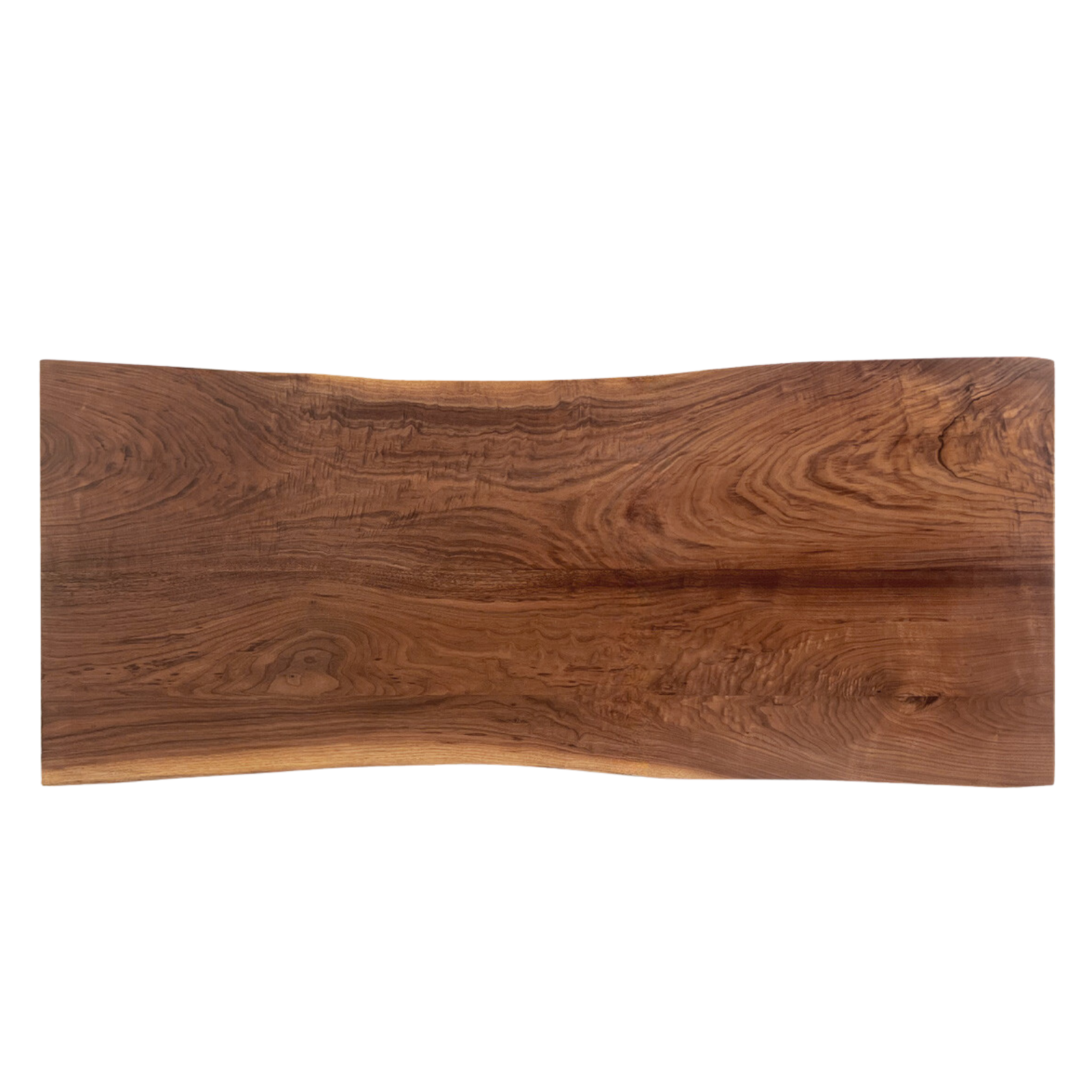 Black walnut solid wood natural edge large board dining table,