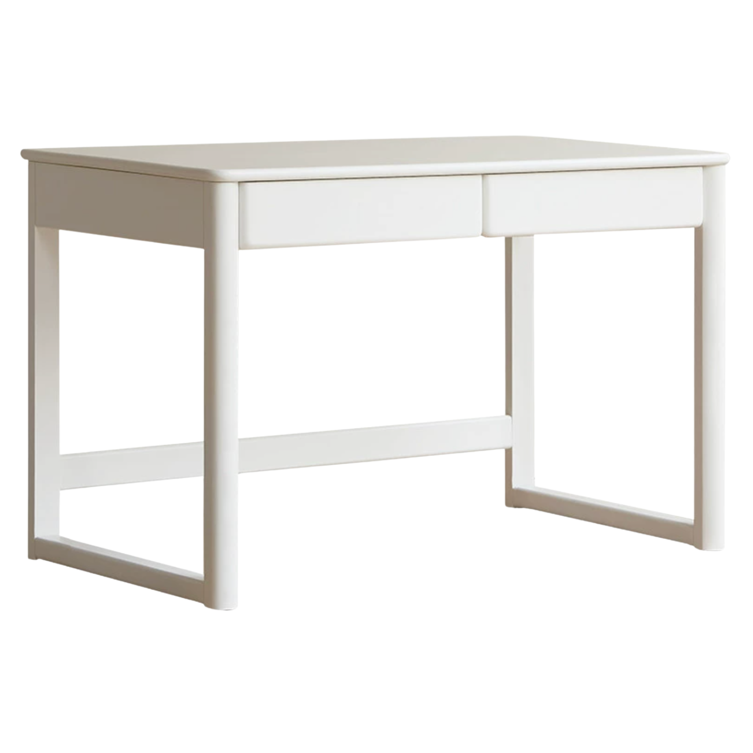 Poplar, Solid Rubberwood Cream Style Bookshelf Integrated Kids Table