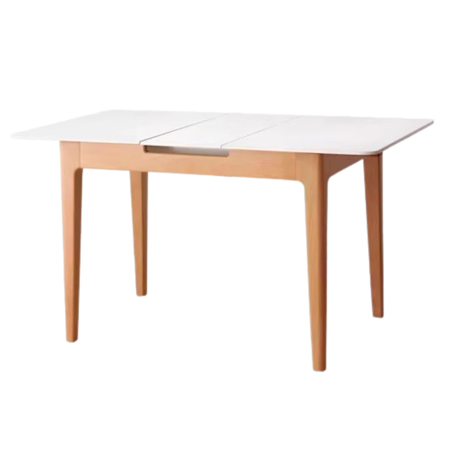 Beech solid wood Rock Plate Folding Dining Table ,