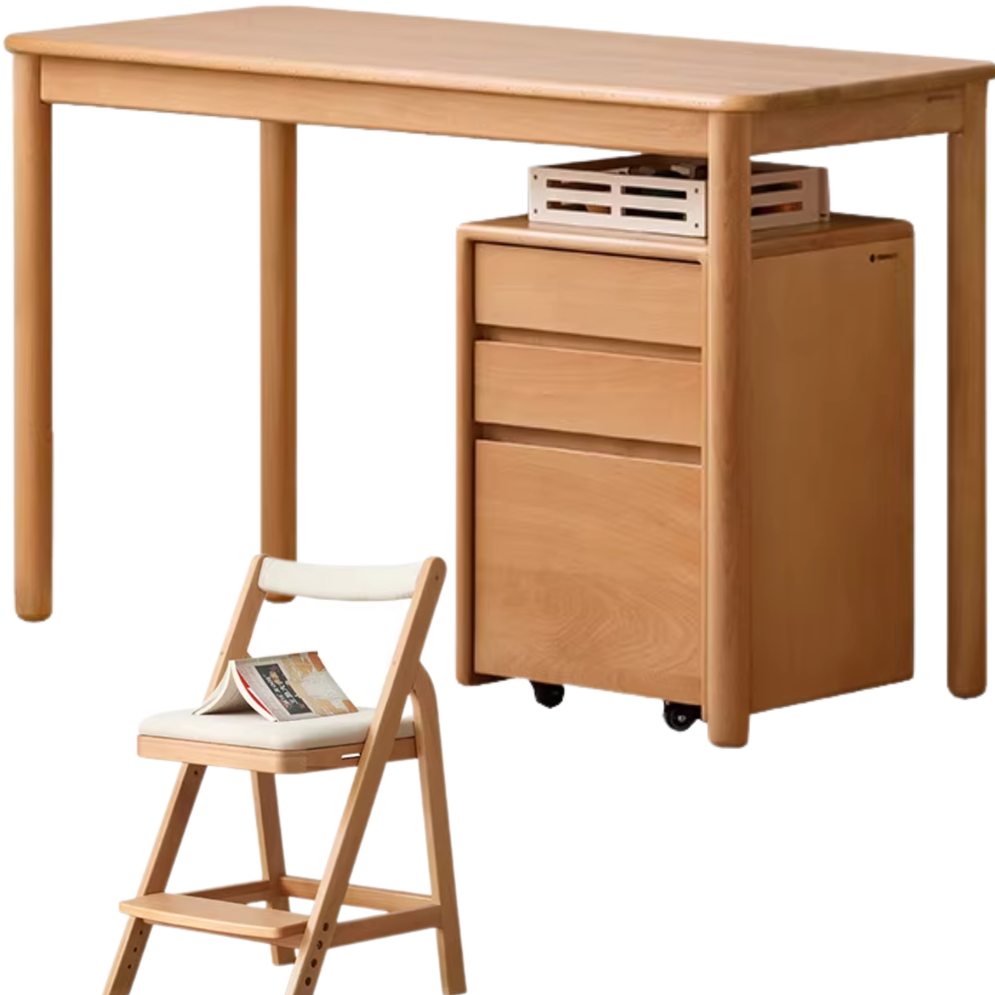 Beech Solid Wood Desk Children's Study Table