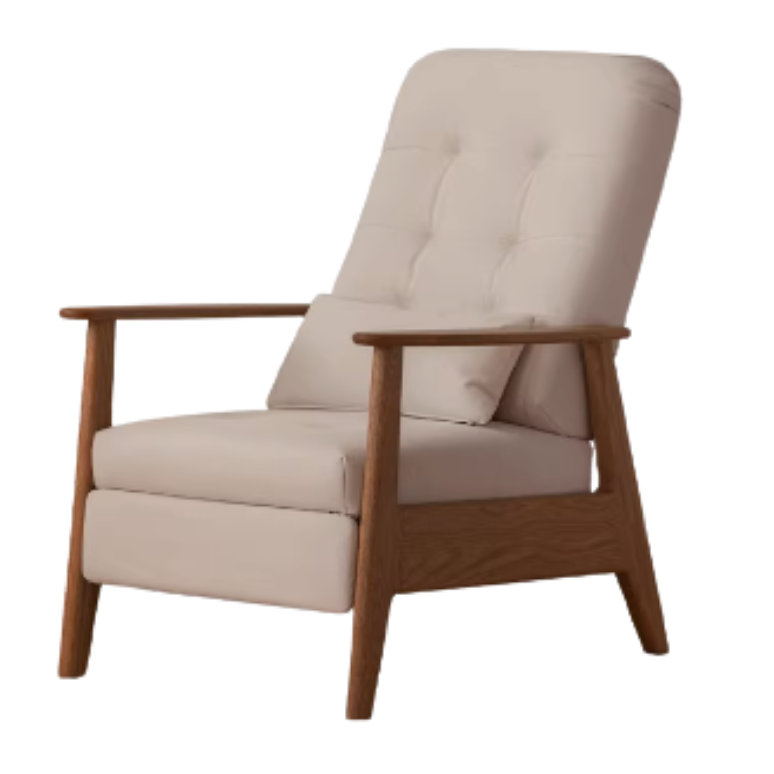 Oak Solid Wood Multifunctional Fabric Lleisure Chair