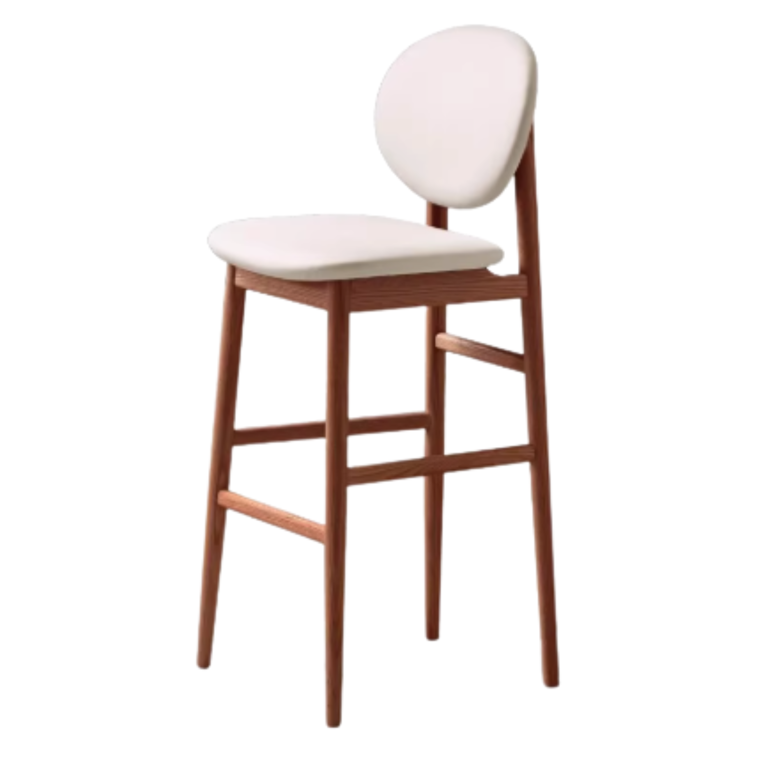 Oak Solid Wood Soft Japanese Modern Bar Chair