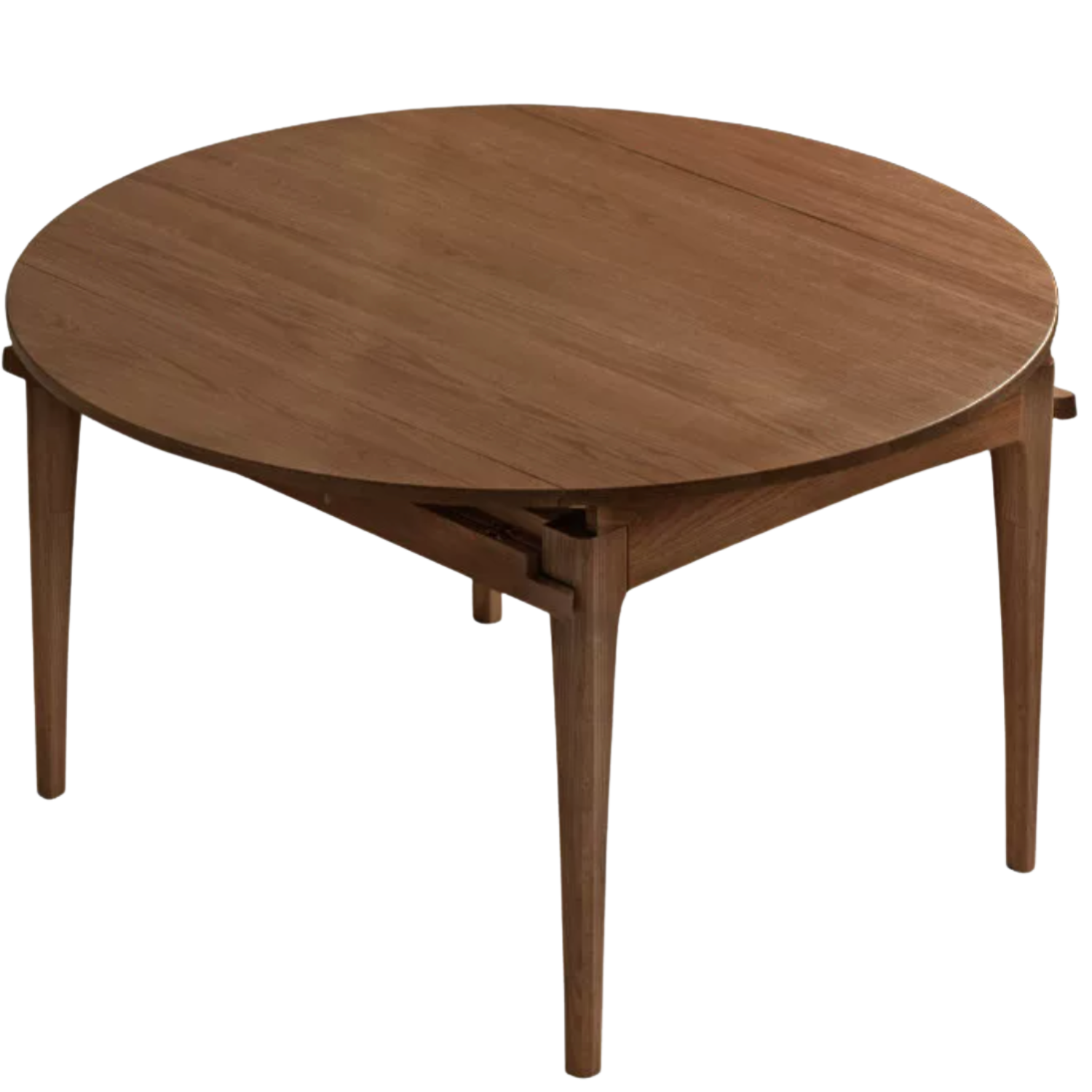 Oak Solid Wood Modern Folding Round Dining Table