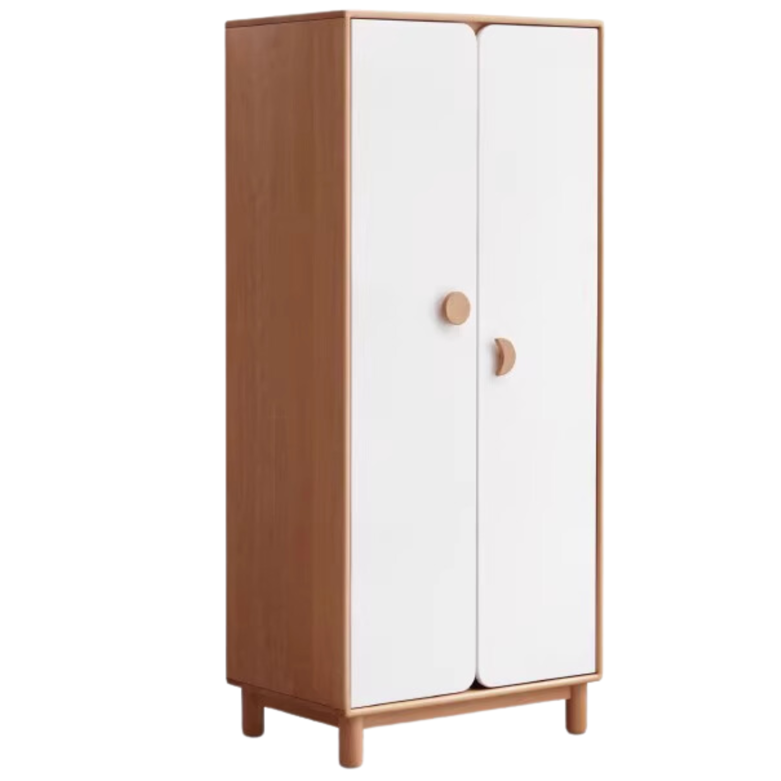 Beech solid wood Kids wardrobe: