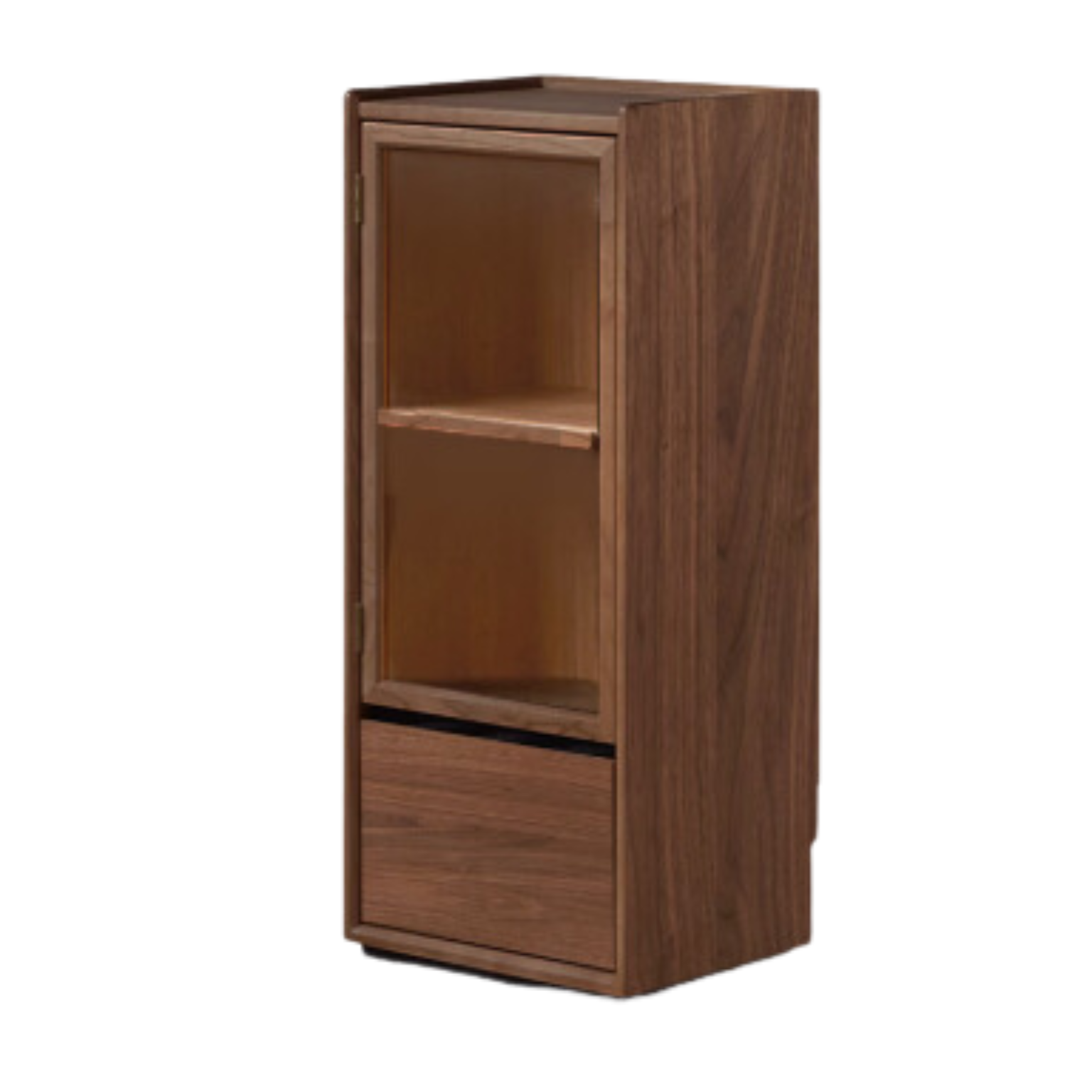 Cherry, Black Walnut Solid Wood Display Side Cabinet Modern