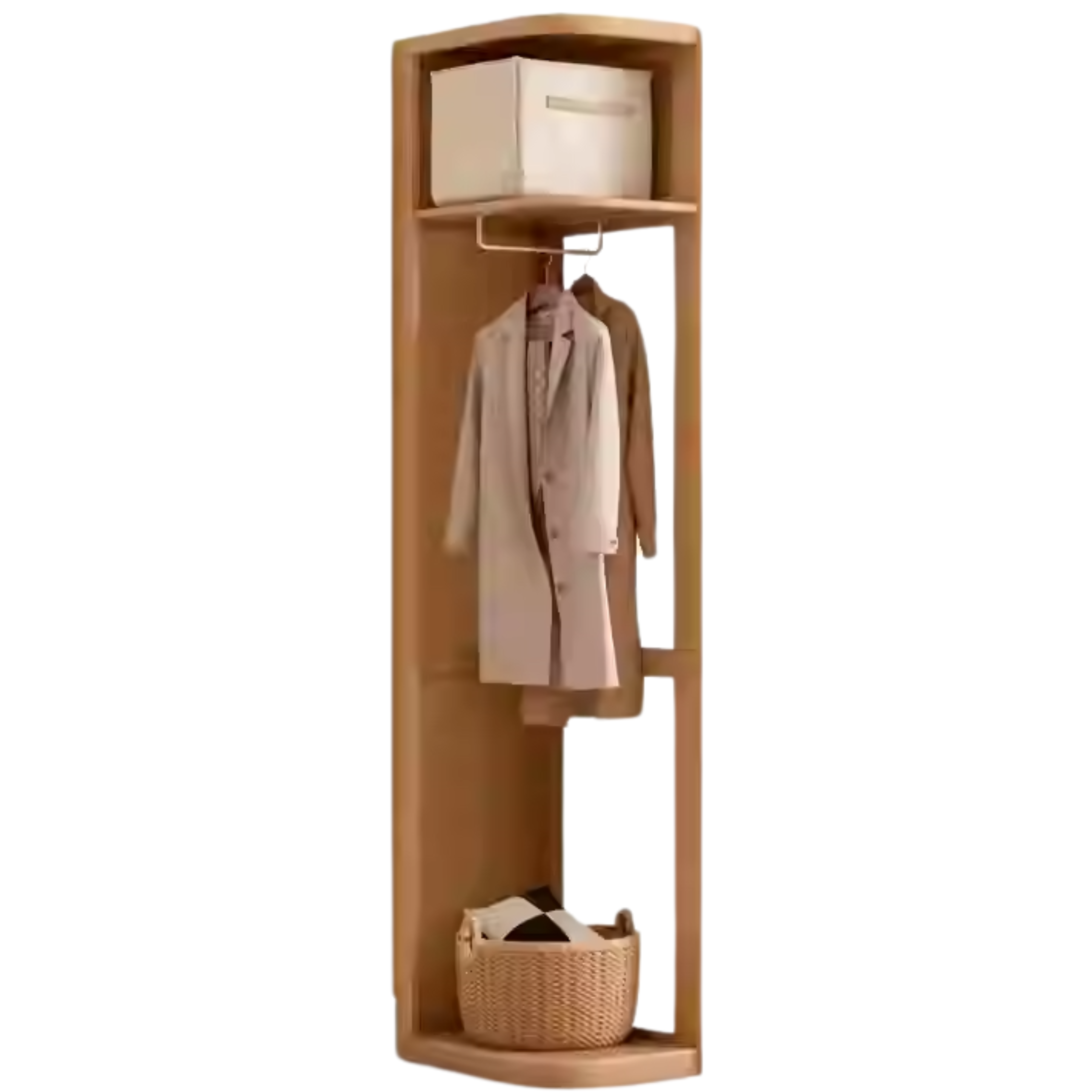Oak solid wood sliding door wardrobe