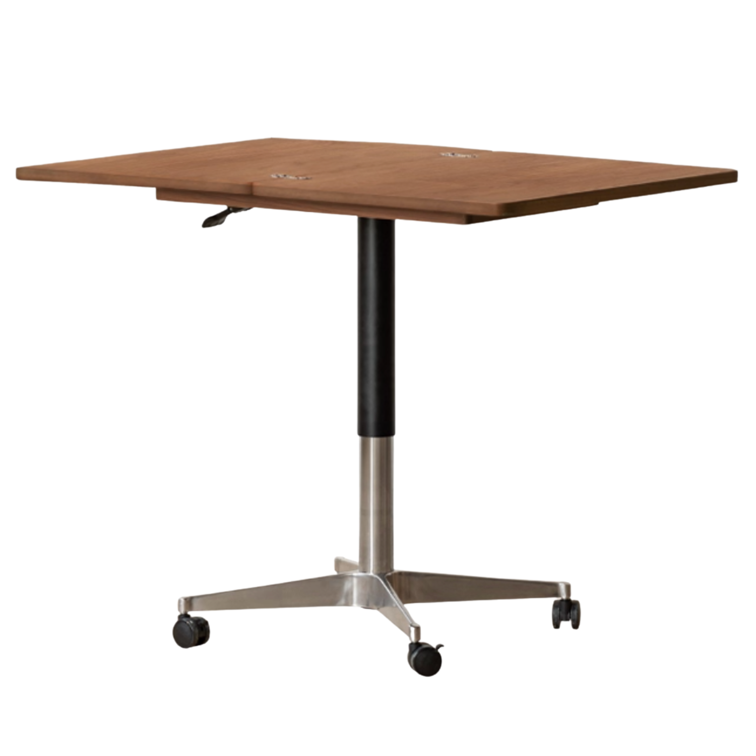 Black Walnut, Oak Solid Wood Lifting Modern Mobile Coffee Table.