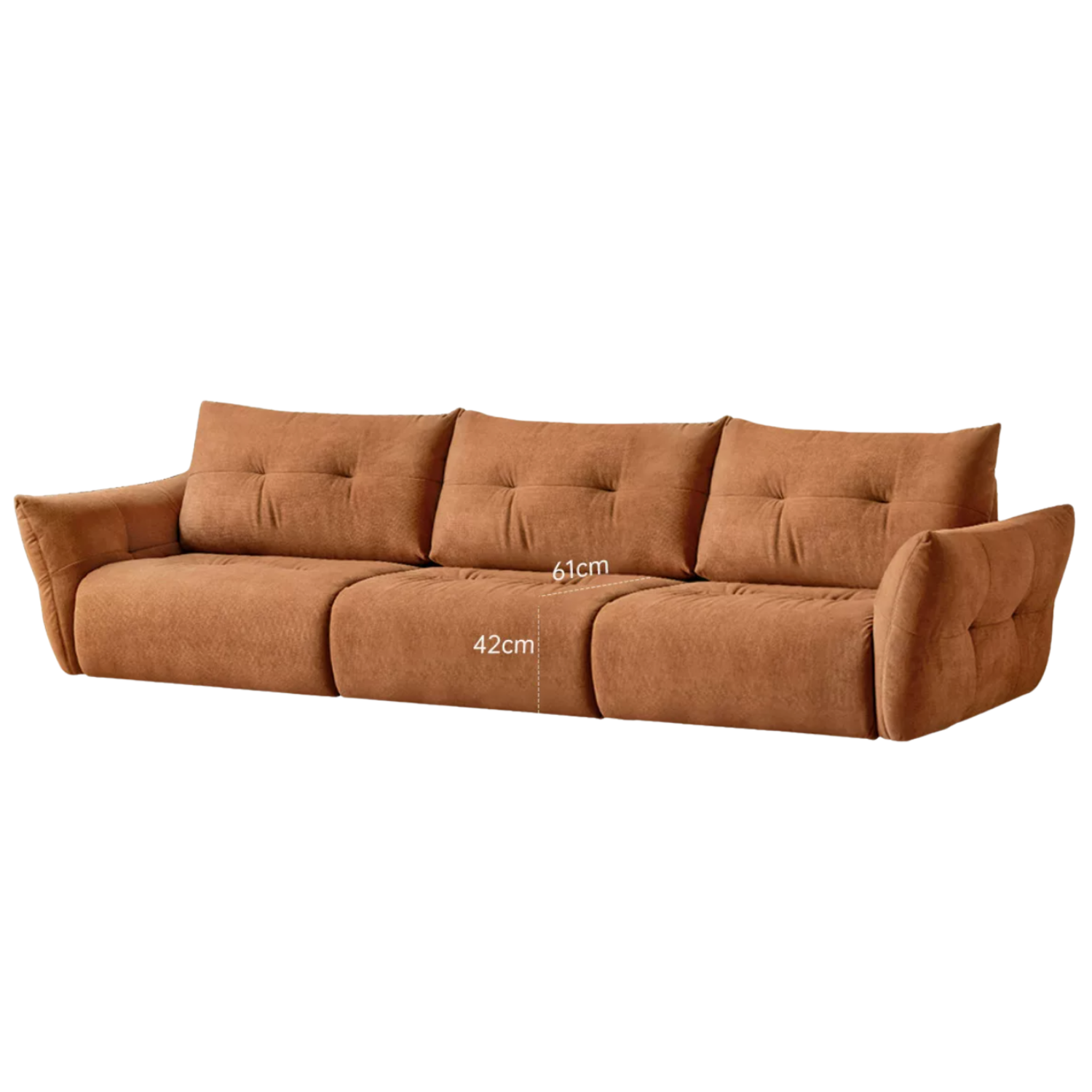 Modern Fabric Fully Removable Washable Pet-Friendly Floor Sofa