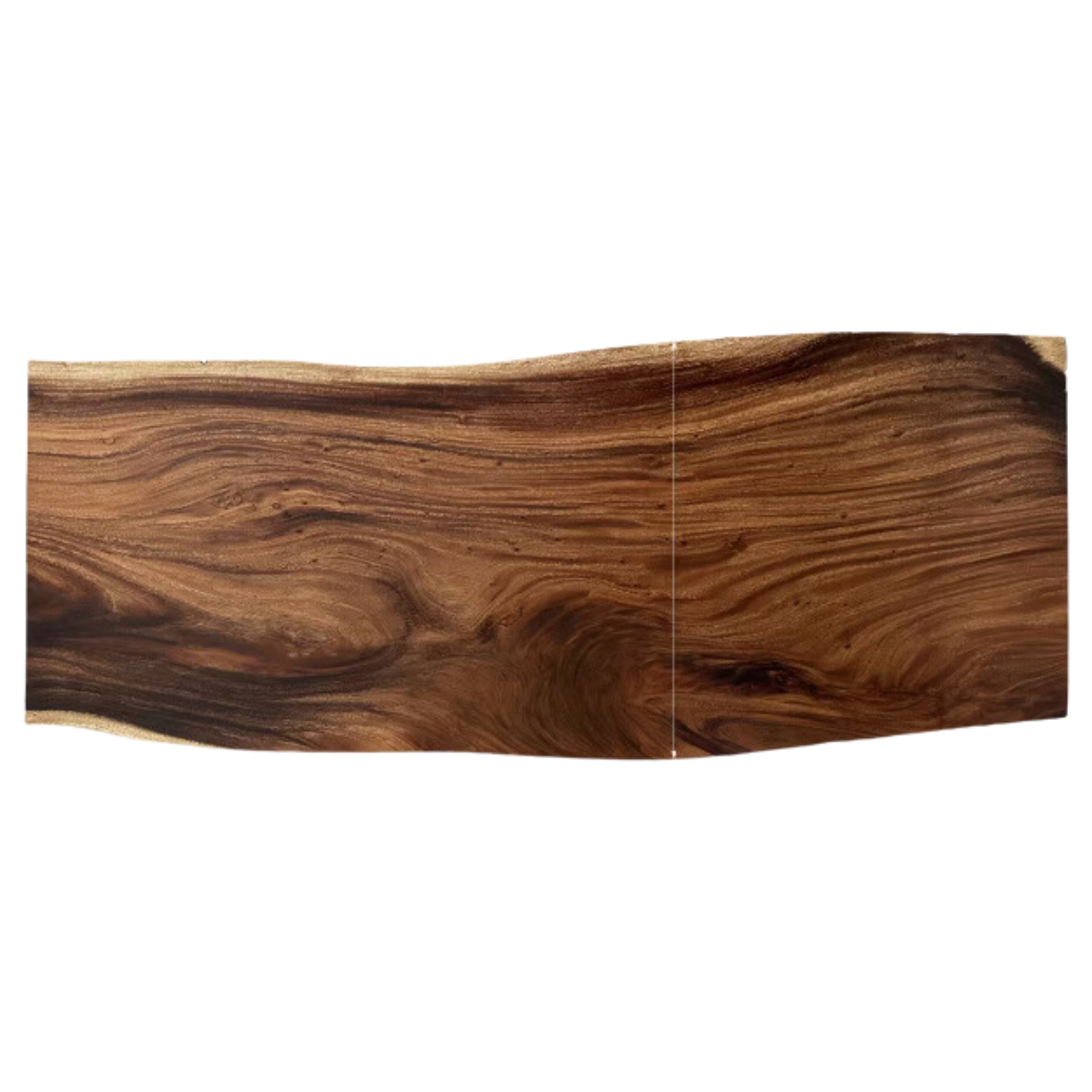 Black walnut Solid wood natural edge large top for dining table: