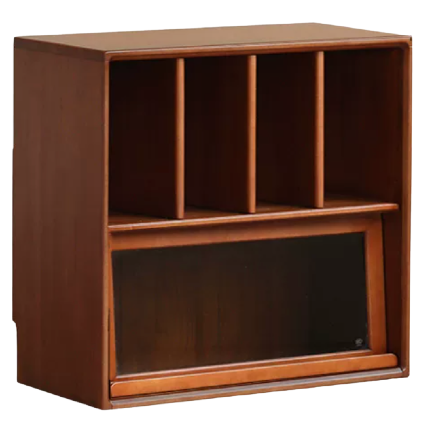 Poplar Solid Wood Antique Style Partition Bookcase