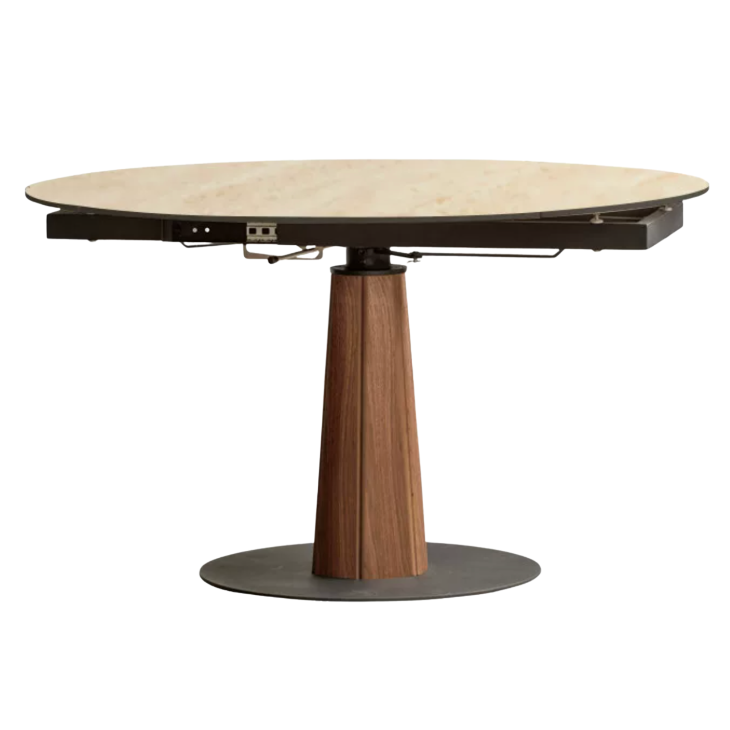 Cherry, Black Walnut, Ash Solid Wood Folding Retro Rock Plate Dining Table