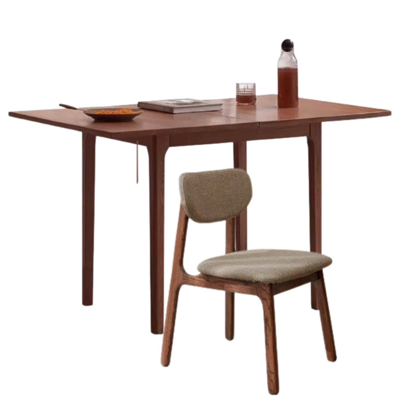 Oak Solid Wood Folding  Small Dining Table