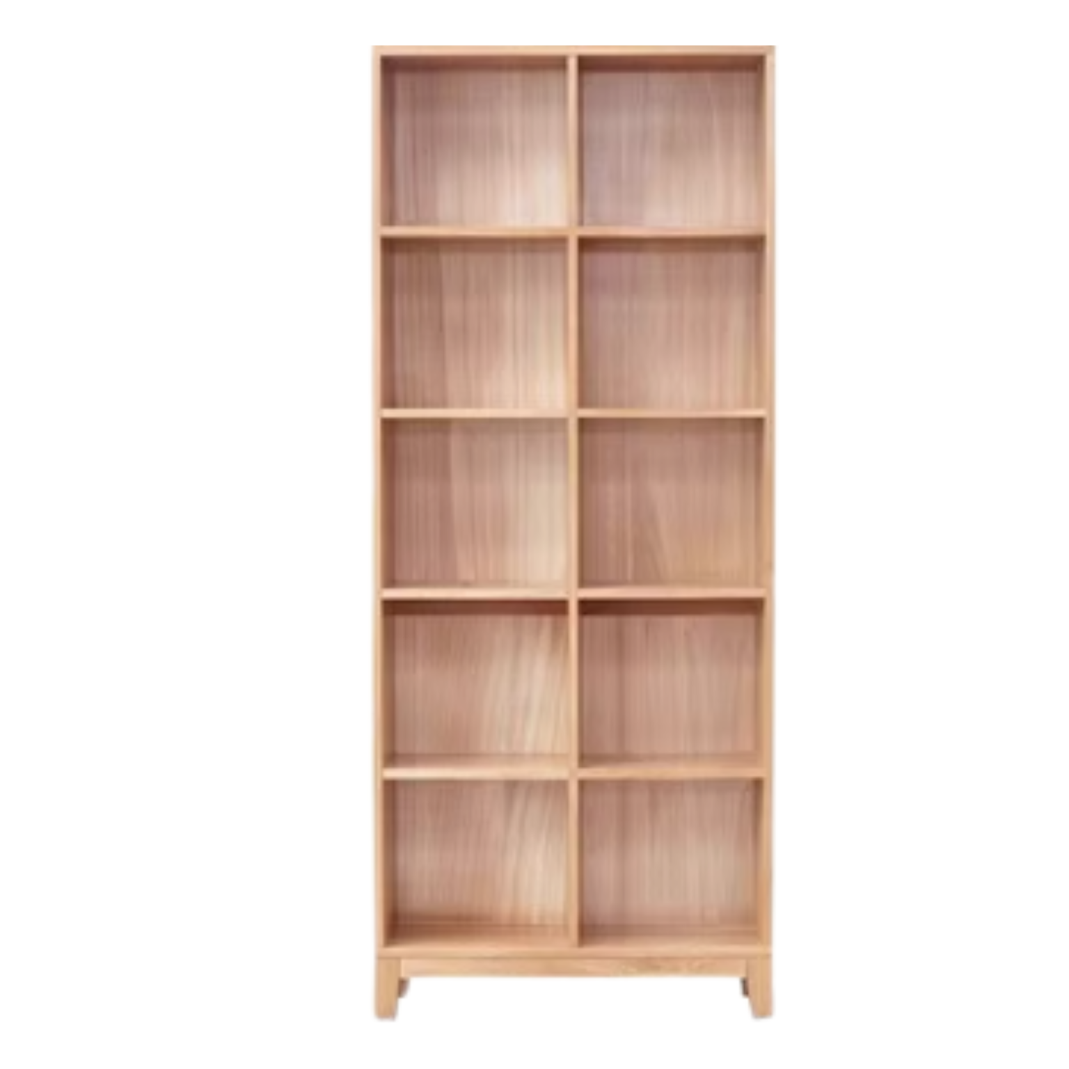 Oak Solid Wood Floor To Ceiling Bookshelve