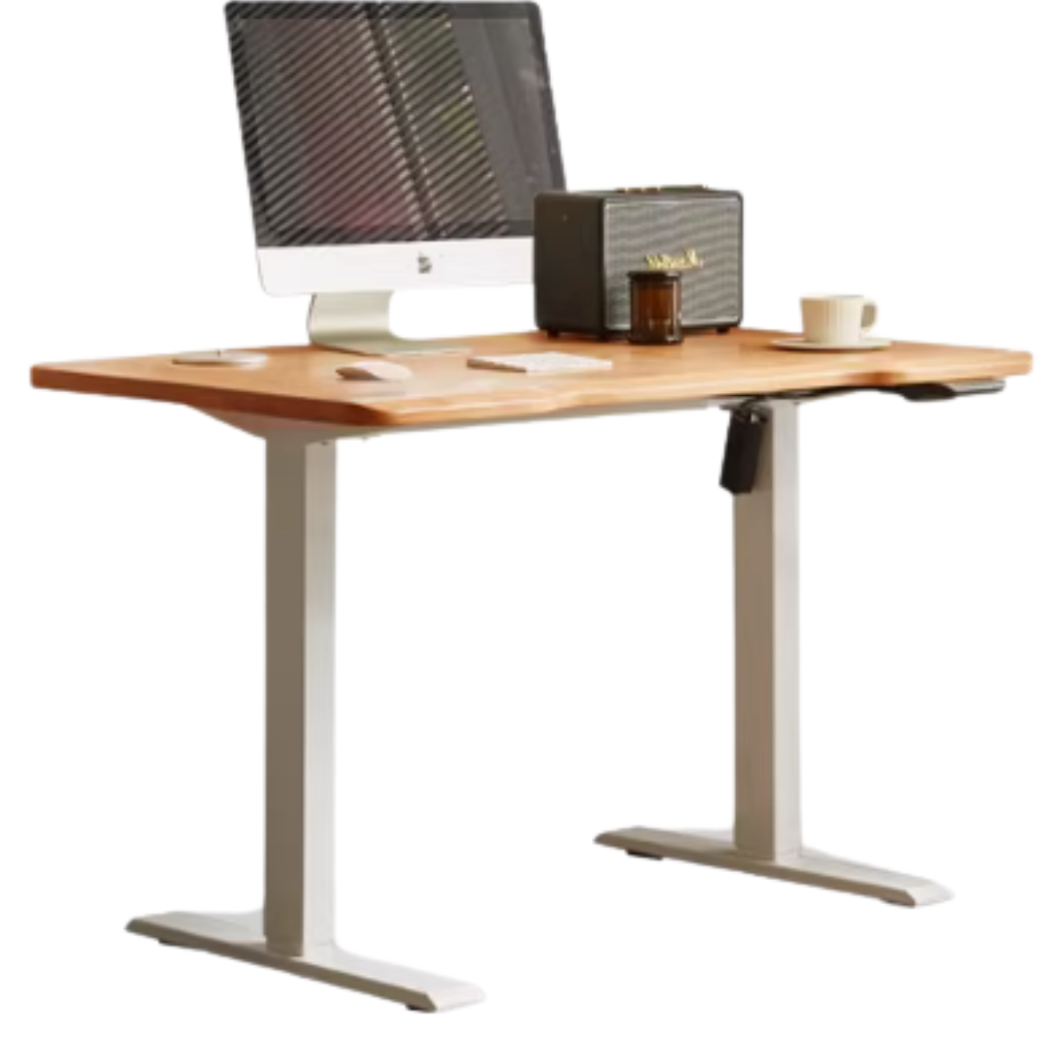 Cherry, Ash, Black Walnut Solid Wood Electric Lift Standing Desk