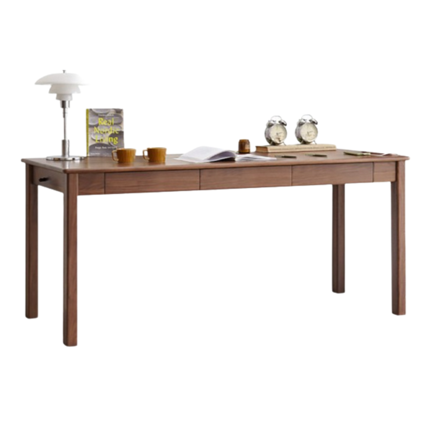 Black walnut, ash, oak solid wood modern writing desk