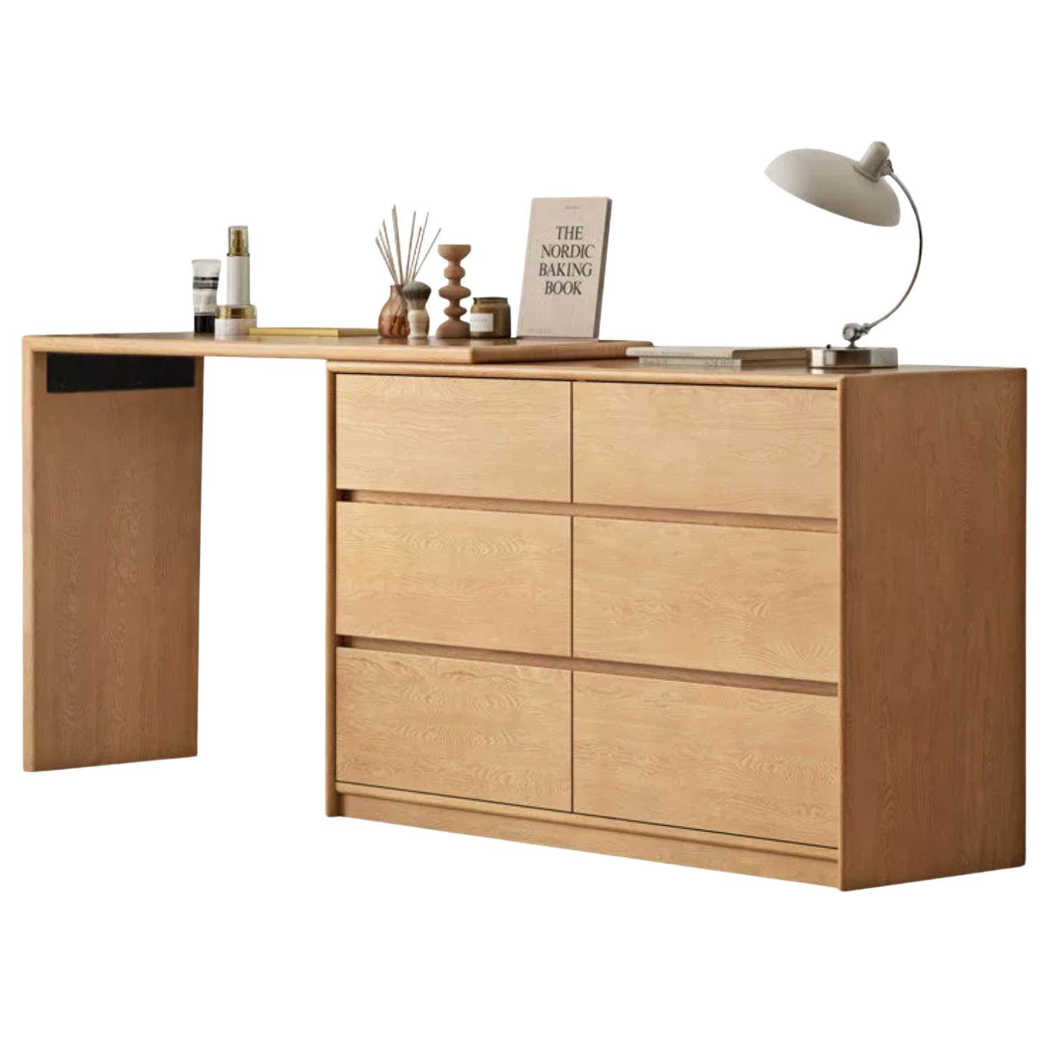 Oak Solid Wood Ultra Narrow Dresser