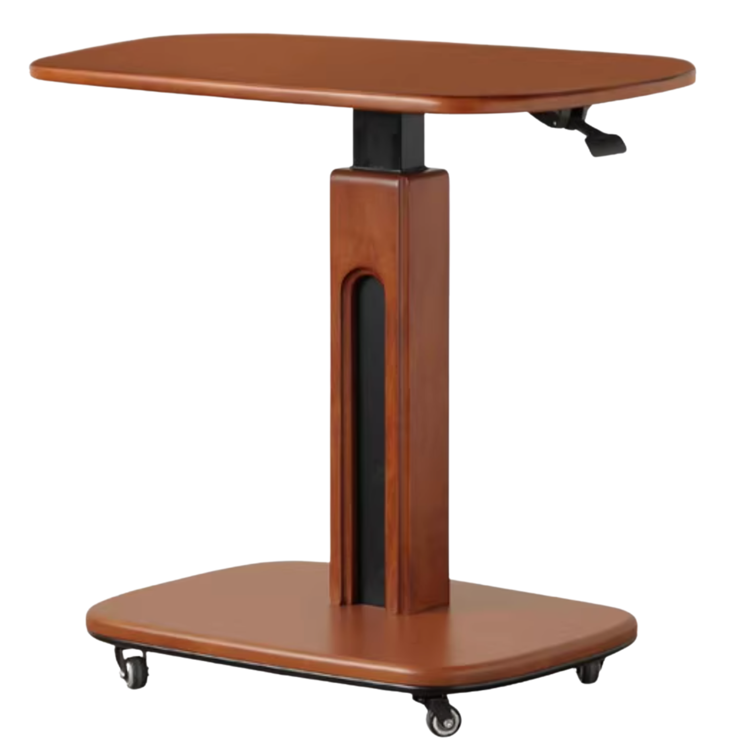 Poplar Solid Wood Lifting Medieval Style Side Table