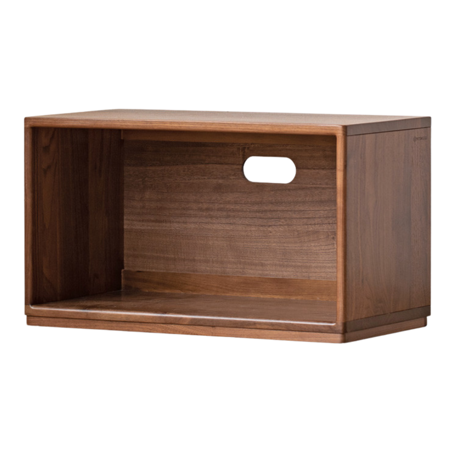 Black walnut Solid wood TV cabinet modern module combination storage<