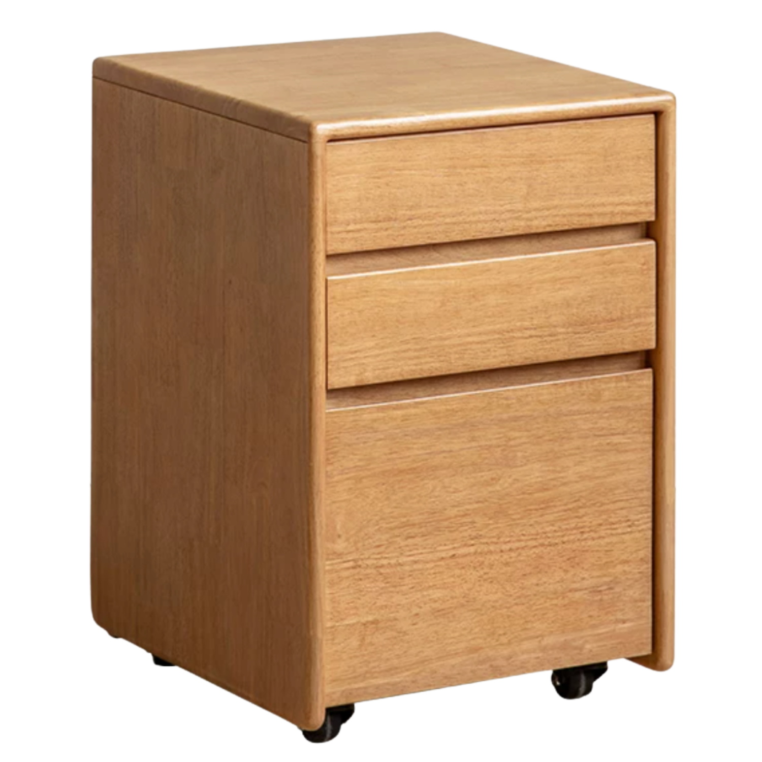 Beech, Solid Rubberwood Adjustable Height Children's Study Desk With Integrated Bookshelf