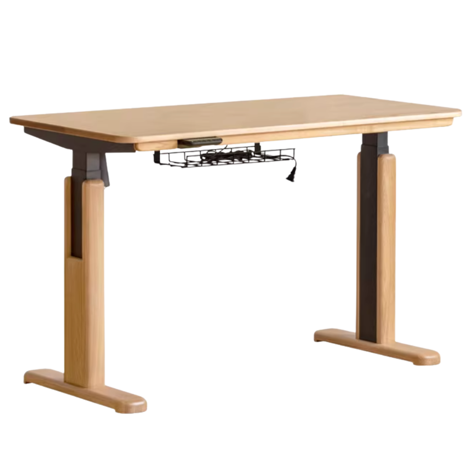 Cherry, Ash Solid Wood Electric Elevating Desk