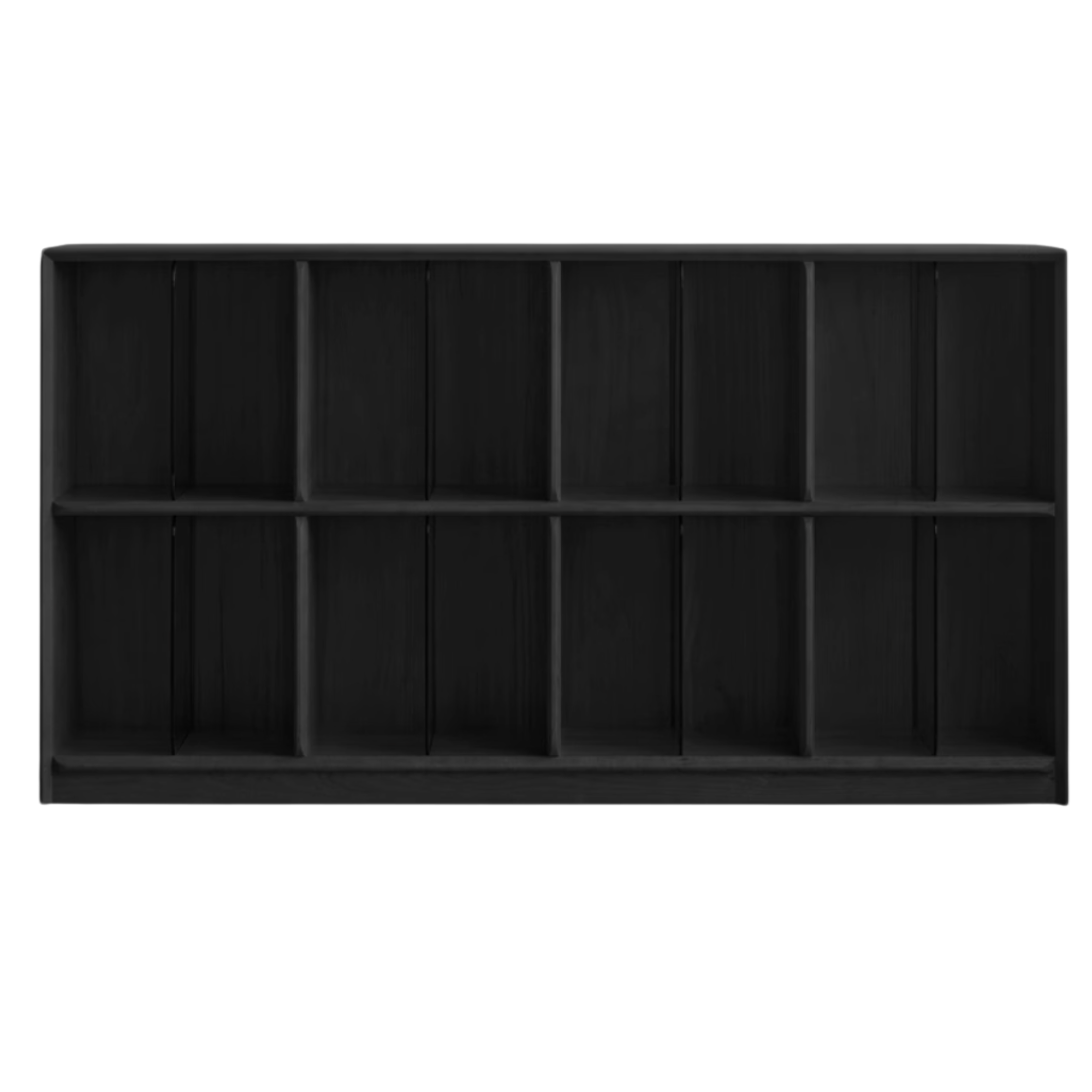 Oak, Ash Solid Wood Black Modern Bookcase