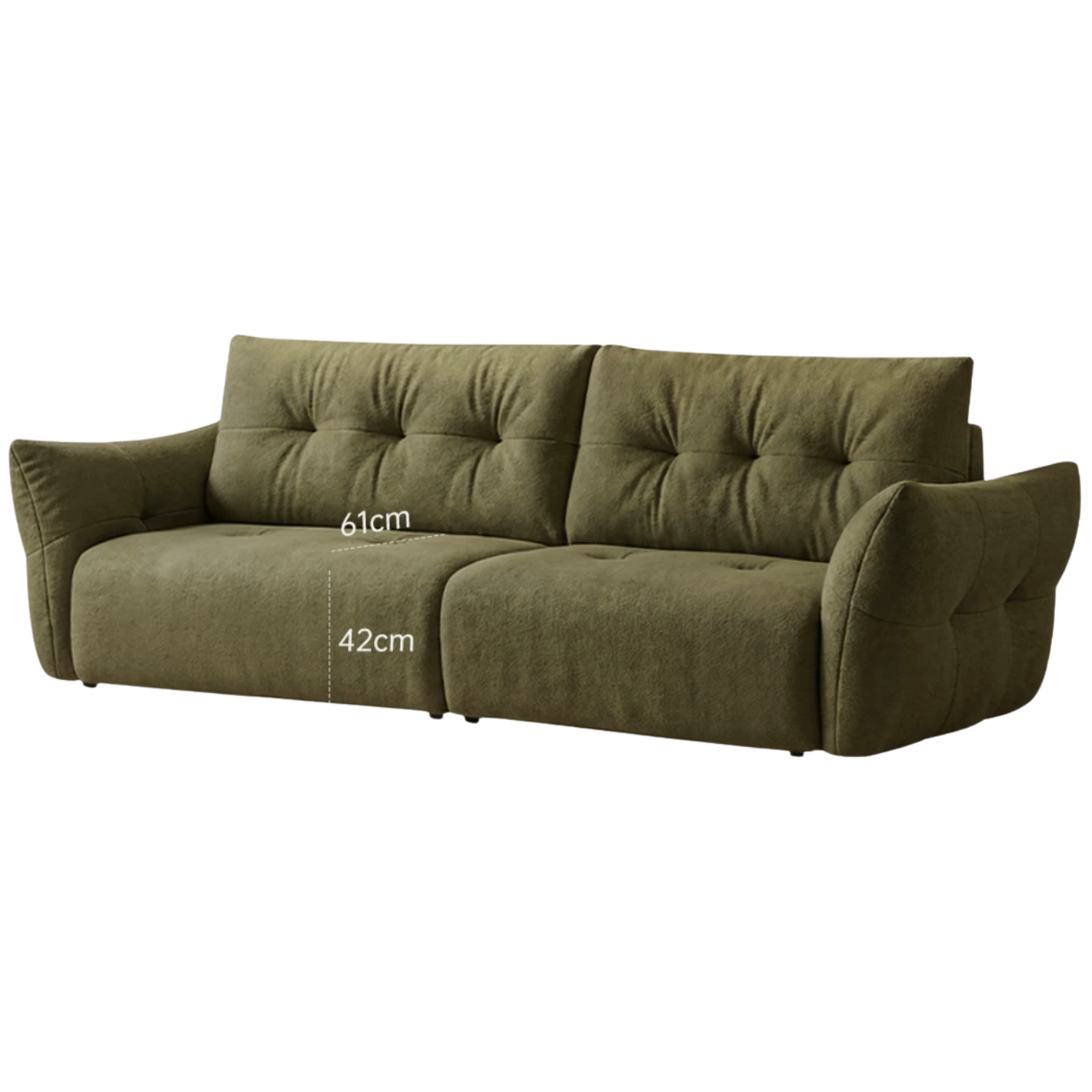 Modern Fabric Fully Removable Washable Pet-Friendly Floor Sofa