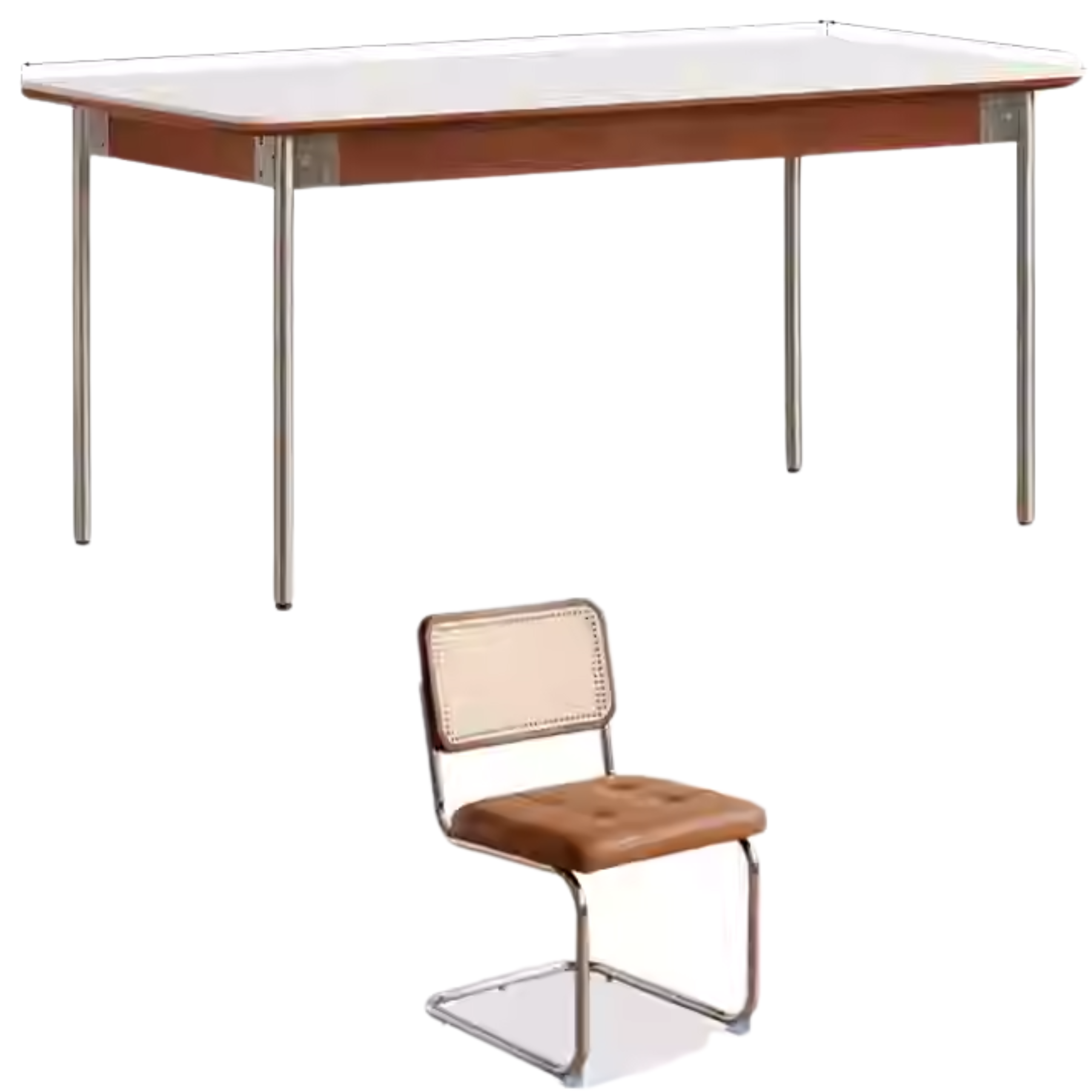 Poplar Solid Wood Bauhaus Dining Table