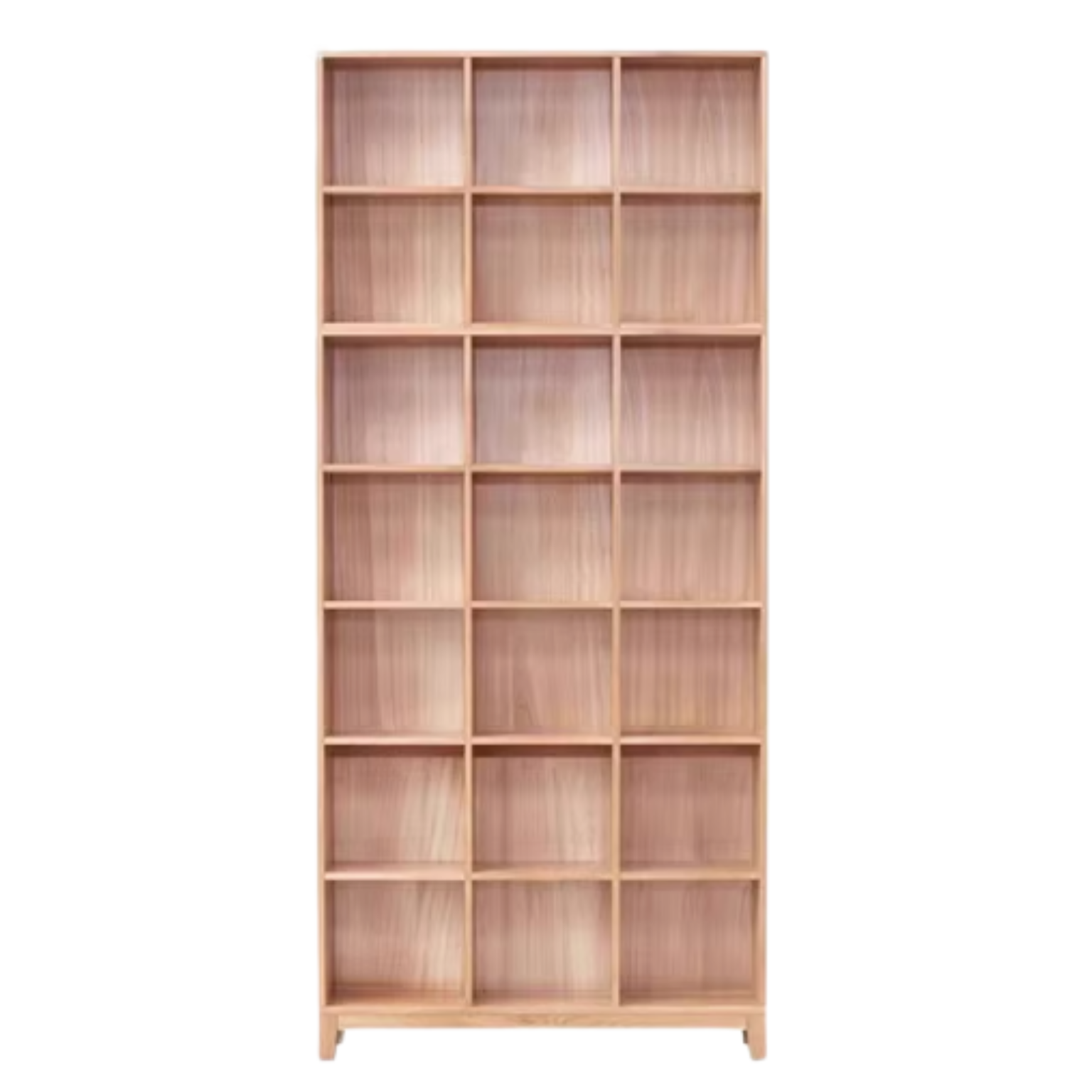 Oak Solid Wood Floor To Ceiling Bookshelve