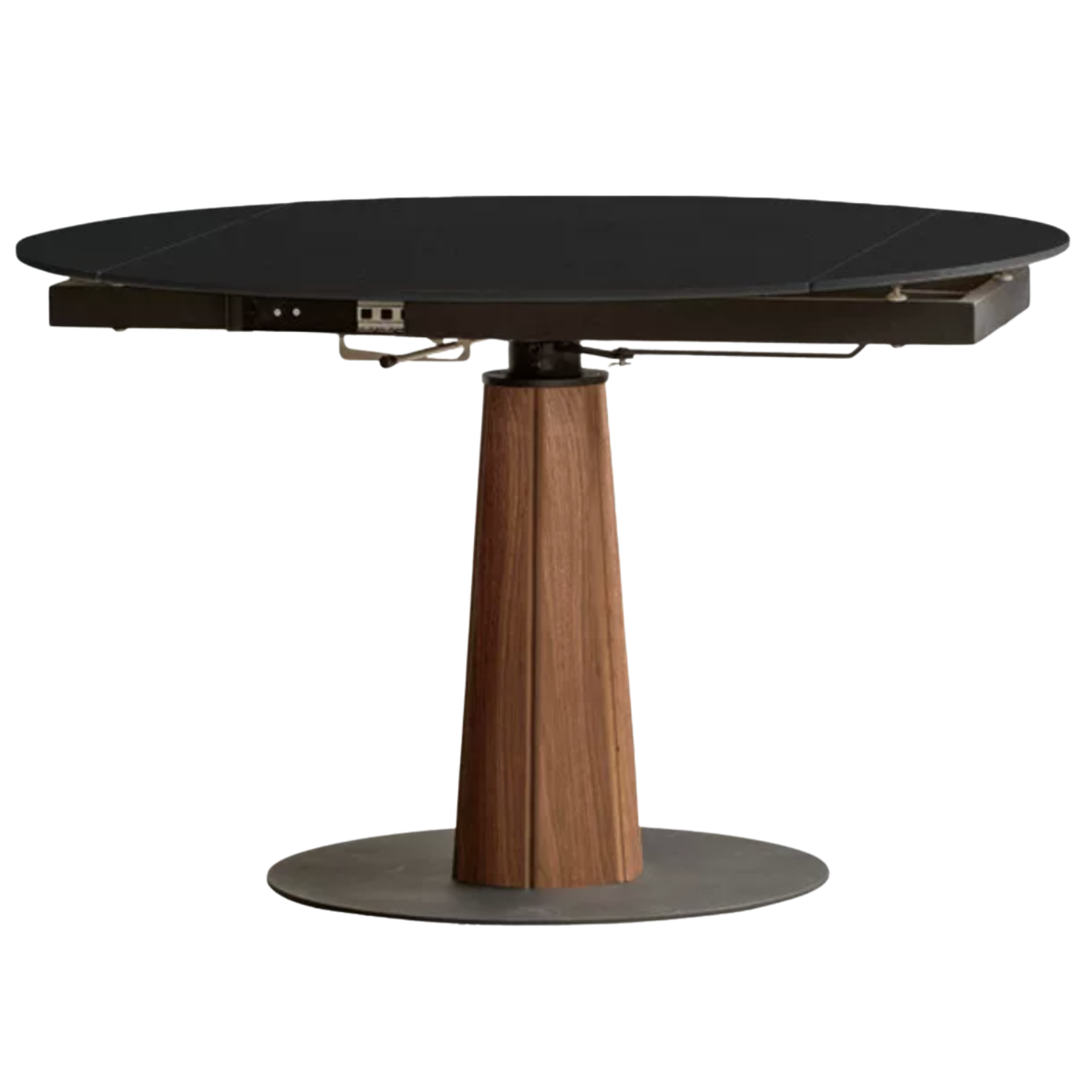Cherry, Black Walnut, Ash Solid Wood Folding Retro Rock Plate Dining Table