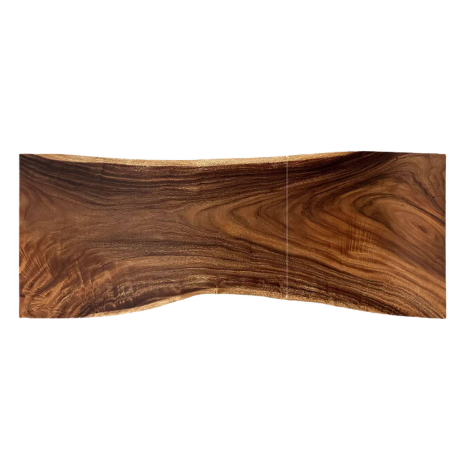 Black walnut Solid wood natural edge large top for dining table: