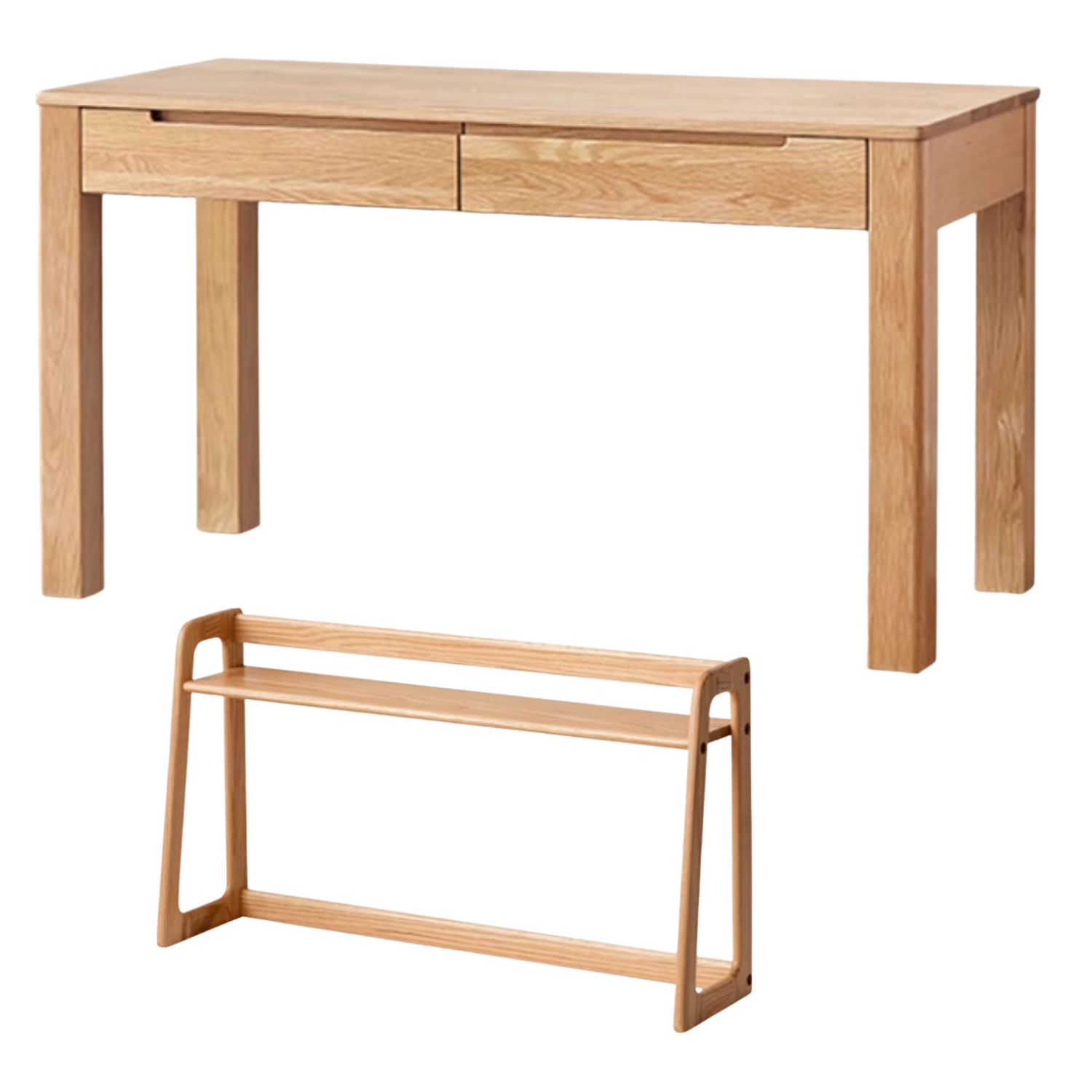 Oak, Beech Solid Wood Office Desk