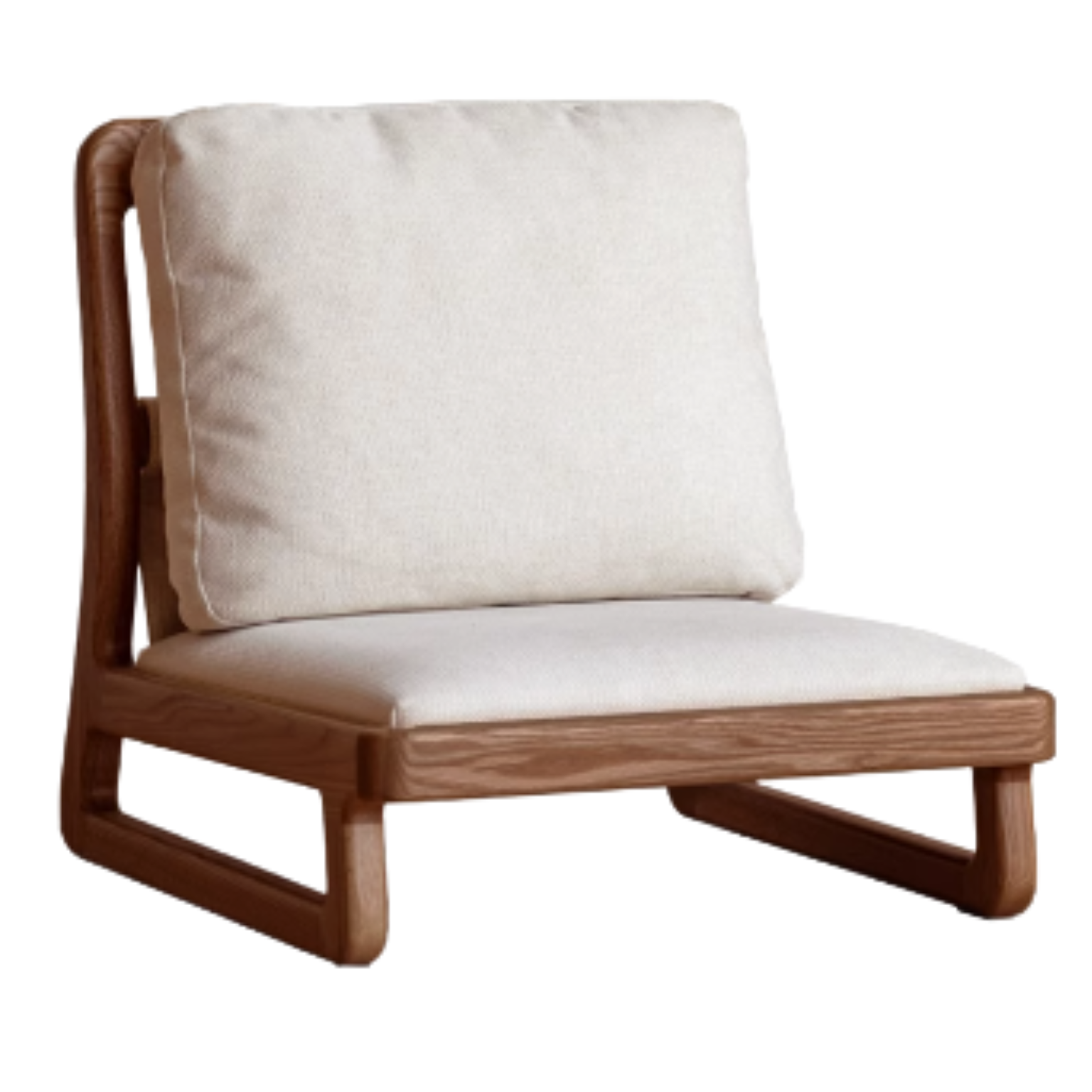 Black Walnut ,Oak Solid Wood Tatami Tea Chair Low Back: