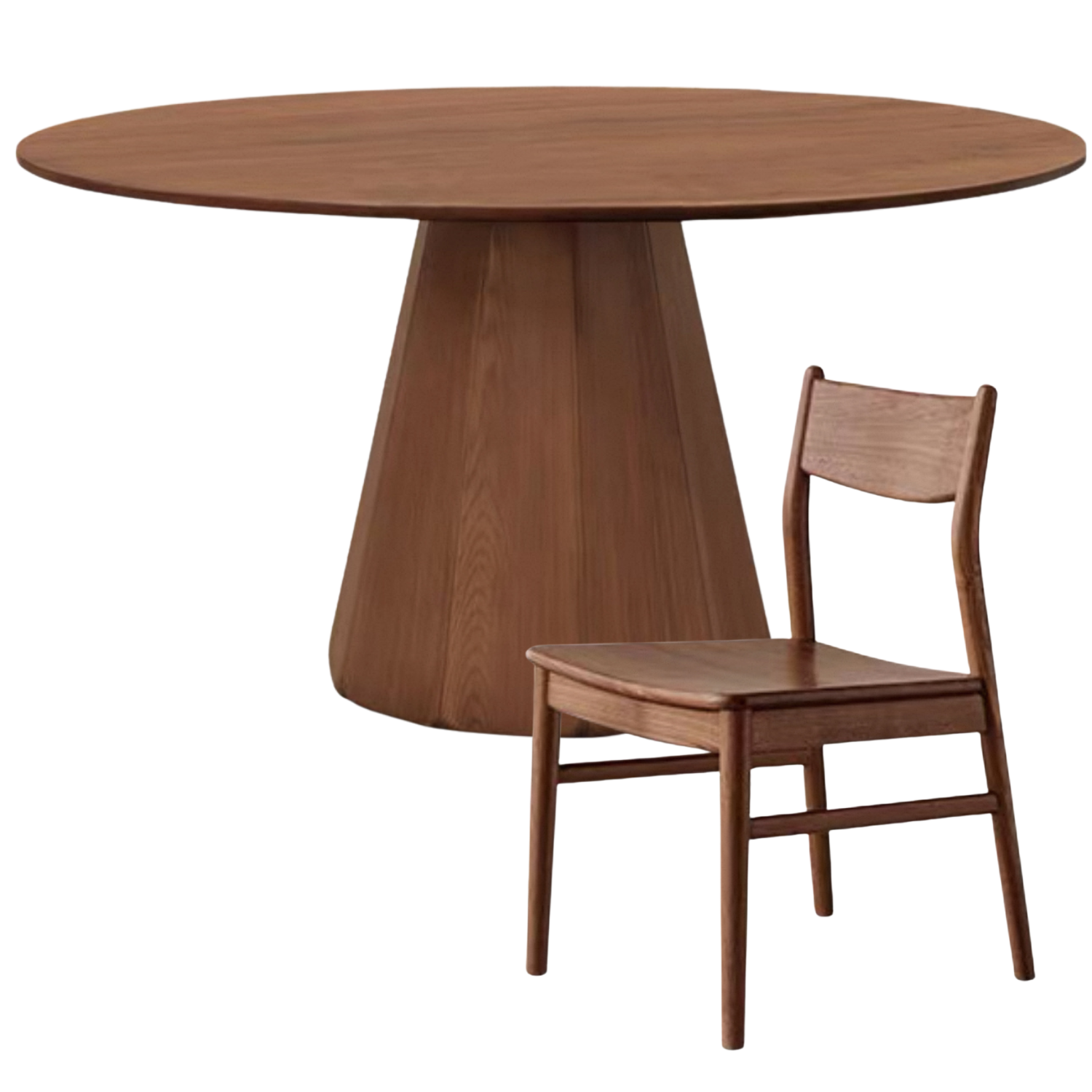 Ash, Black Walnut Solid Wood Modern Large Dining Table
