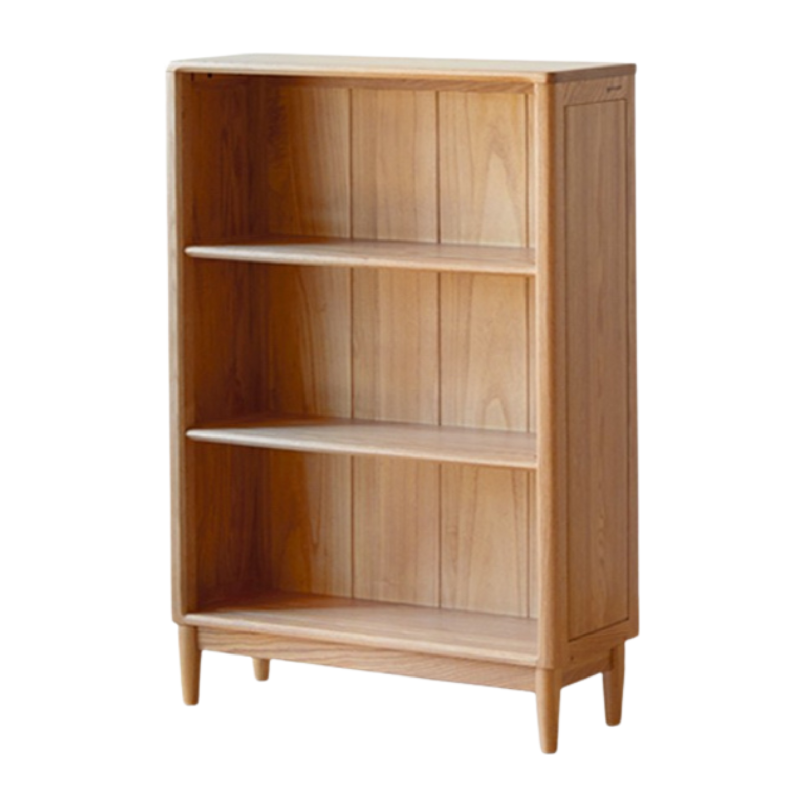 Oak solid wood modern open grid bookcase