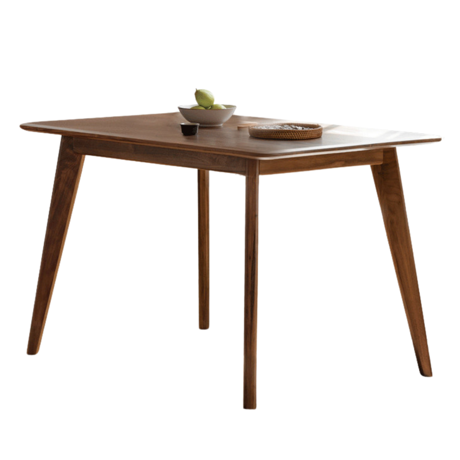 Black walnut solid wood North American dining table,