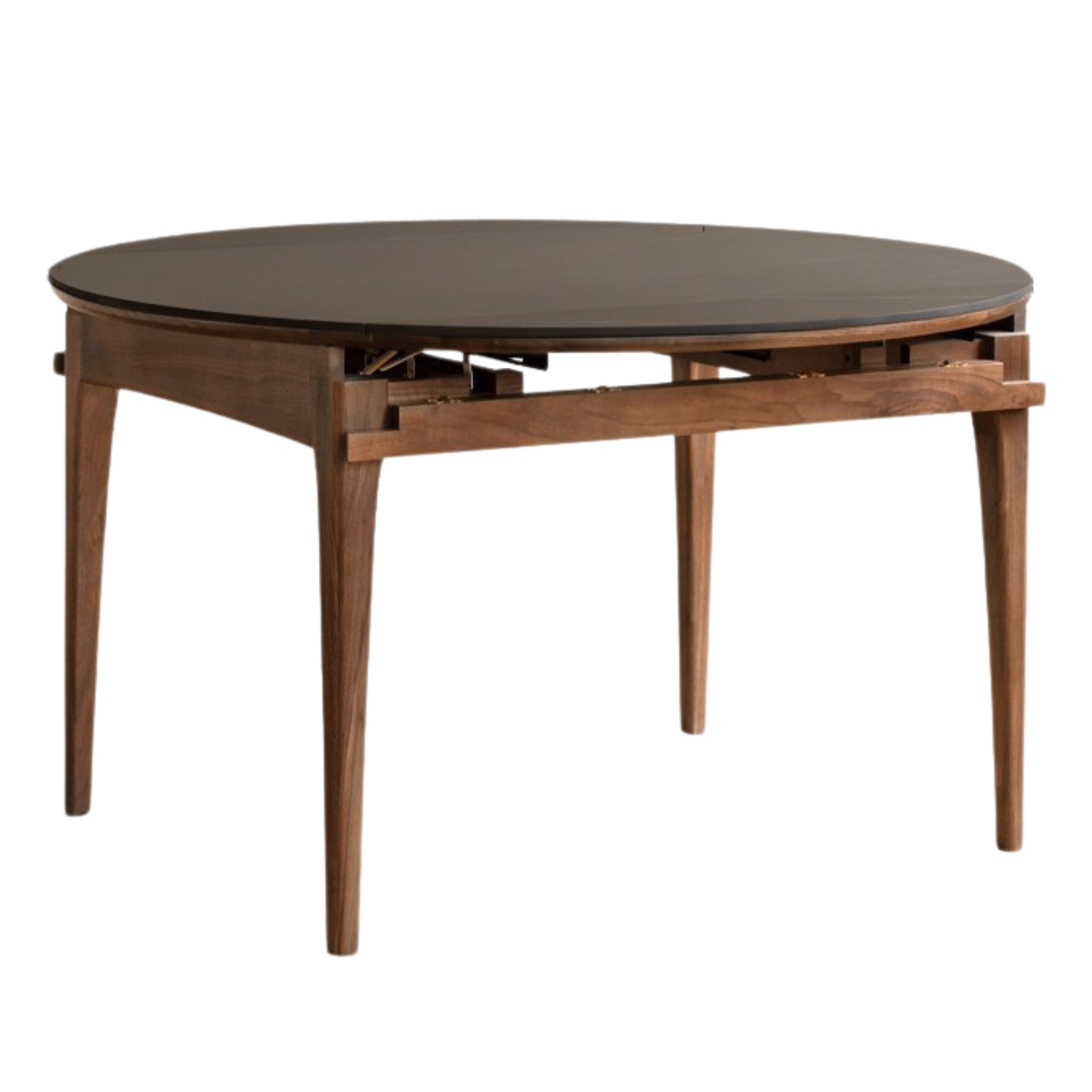 Black Walnut, Oak Solid Wood Modern Folding Dining Table