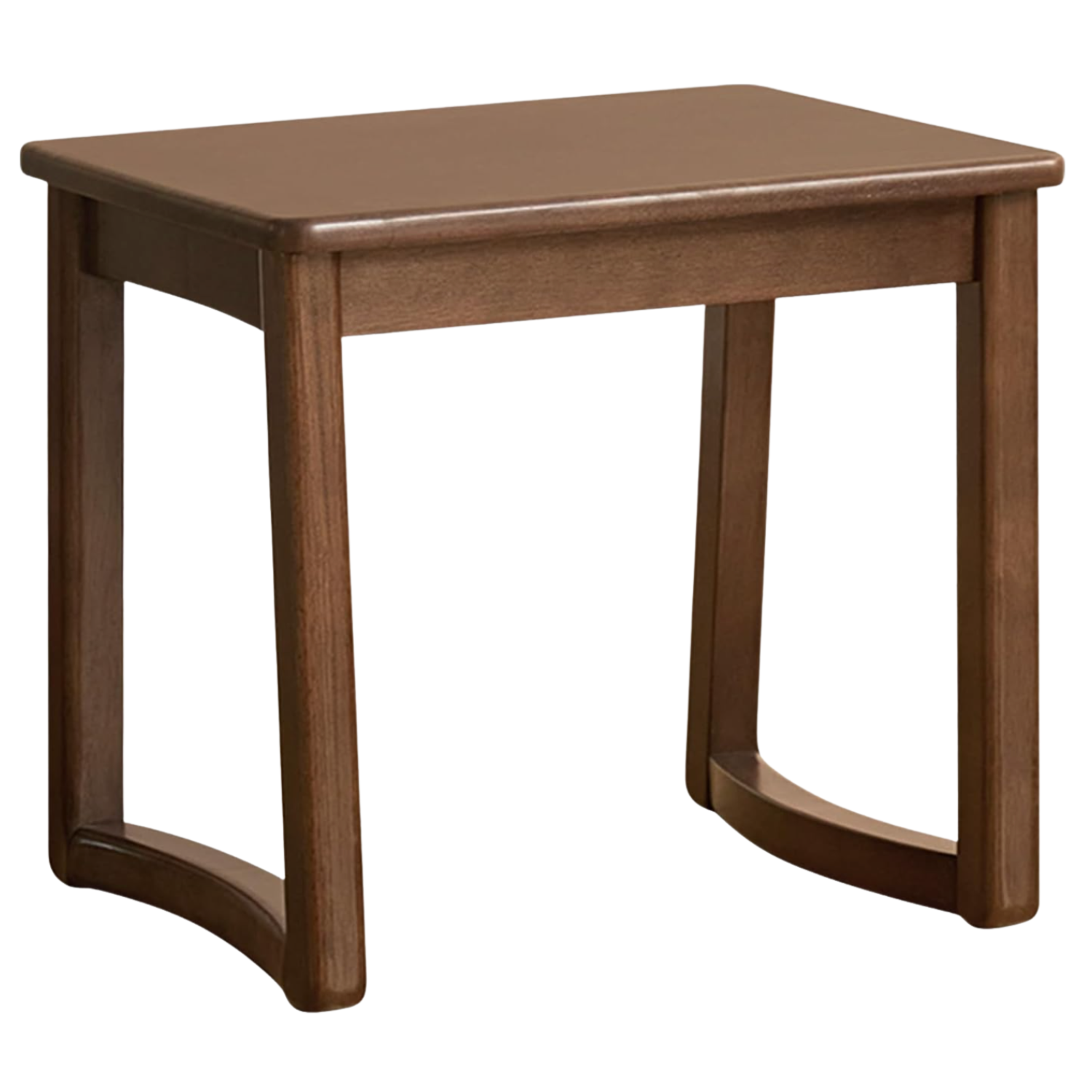 Solid Rubberwood Square Stool