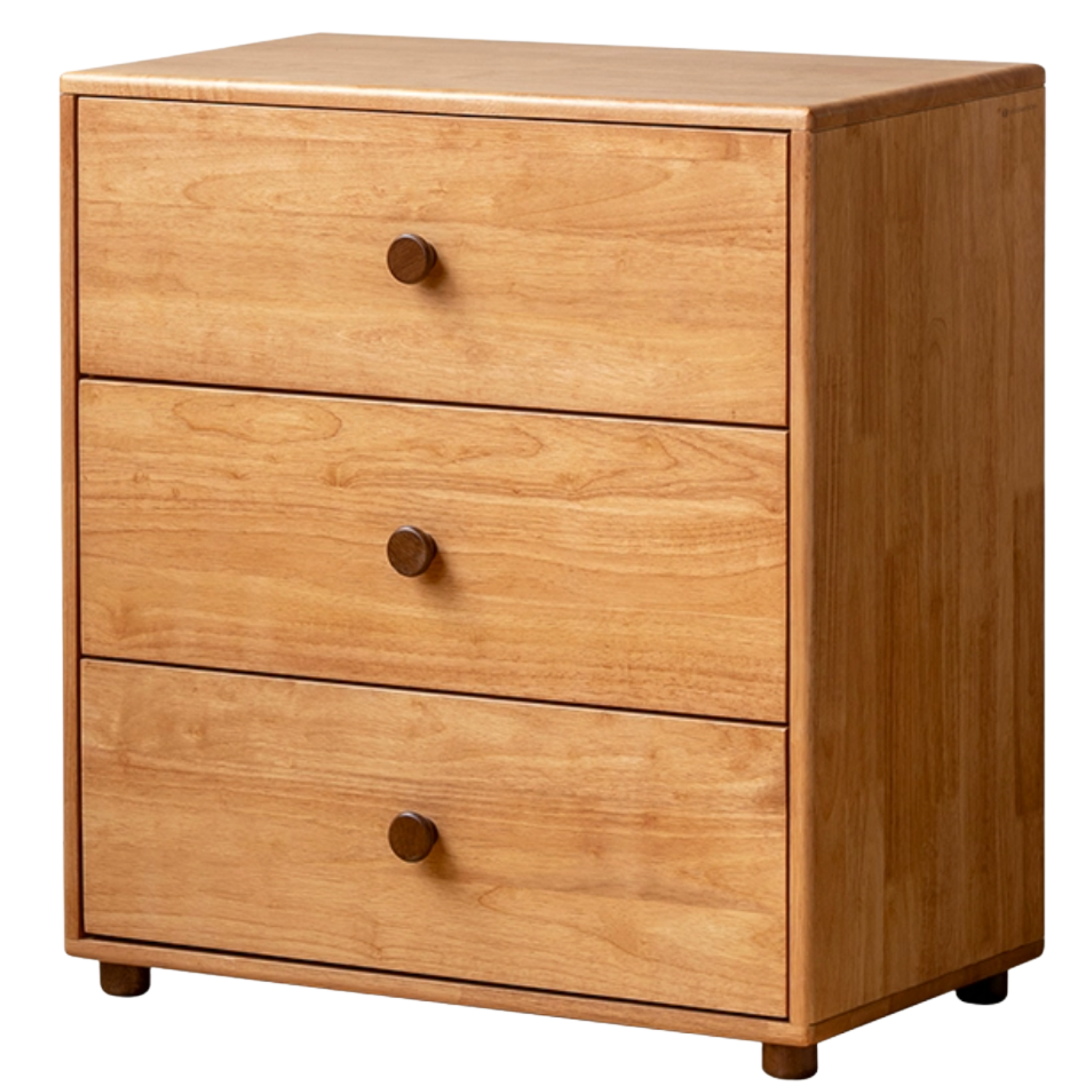 Beech, Solid Rubberwood Nordic Modern Kids Dresser And Storage Cabinet