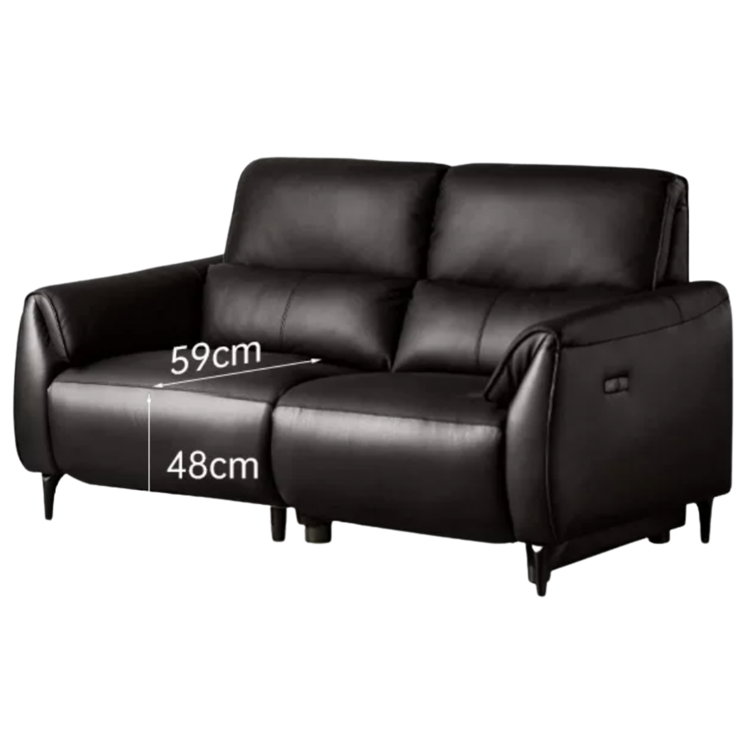Zero-Wall Genuine Leather Electric Reclining Sofa