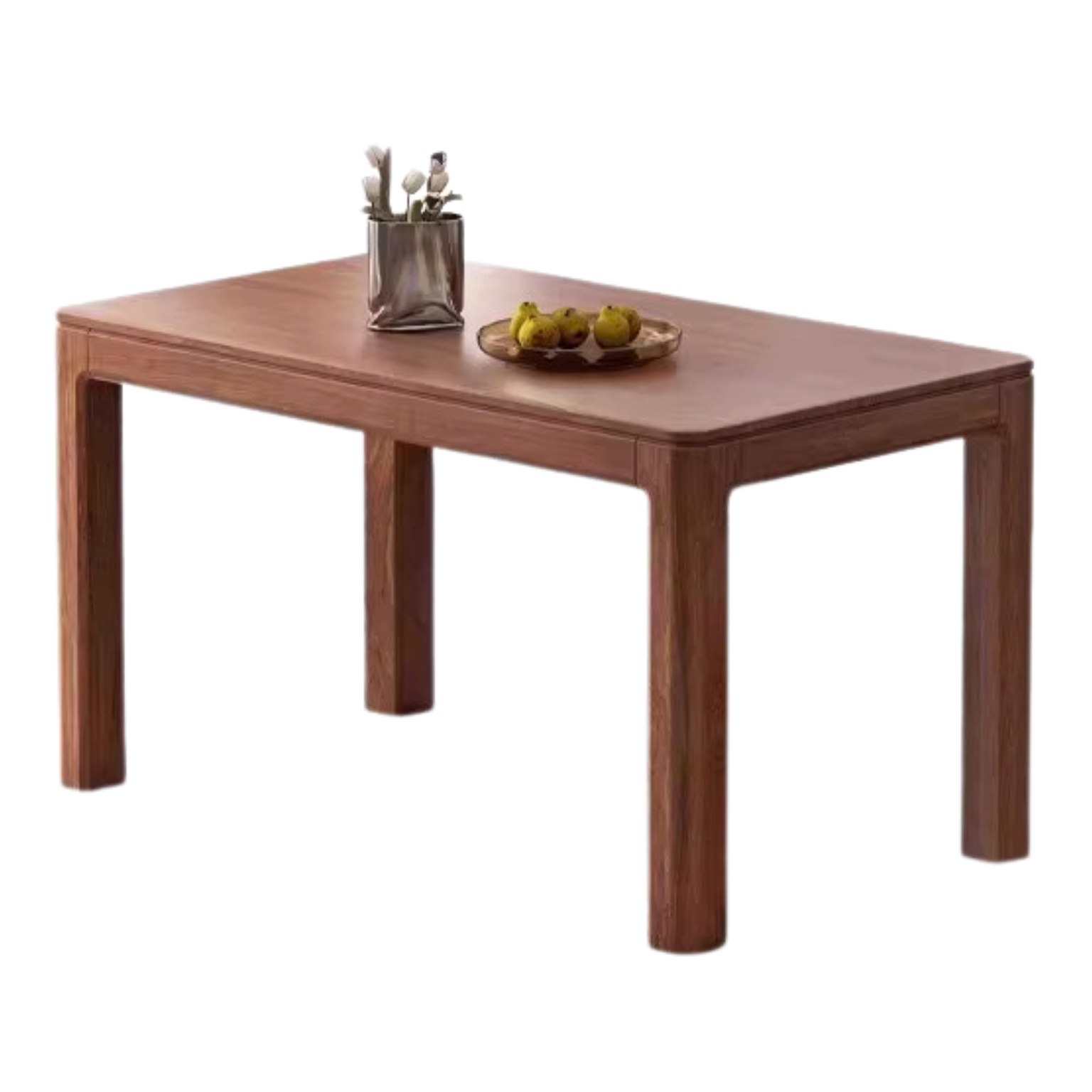 Black Walnut, Ash Solid Wood Large Dining Table