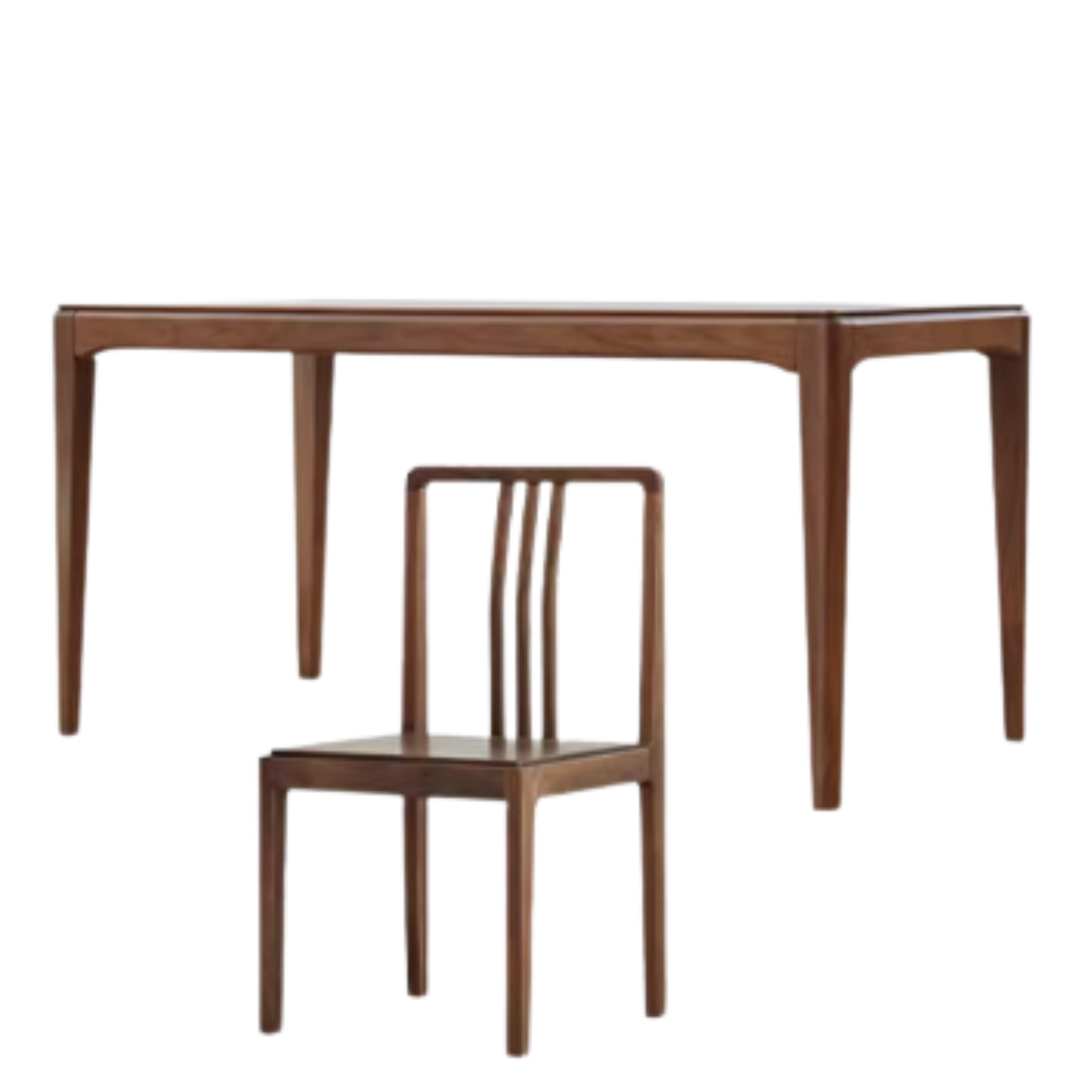 Black Walnut, Ash Solid Wood Modern Light Luxury Nordic Dining Table