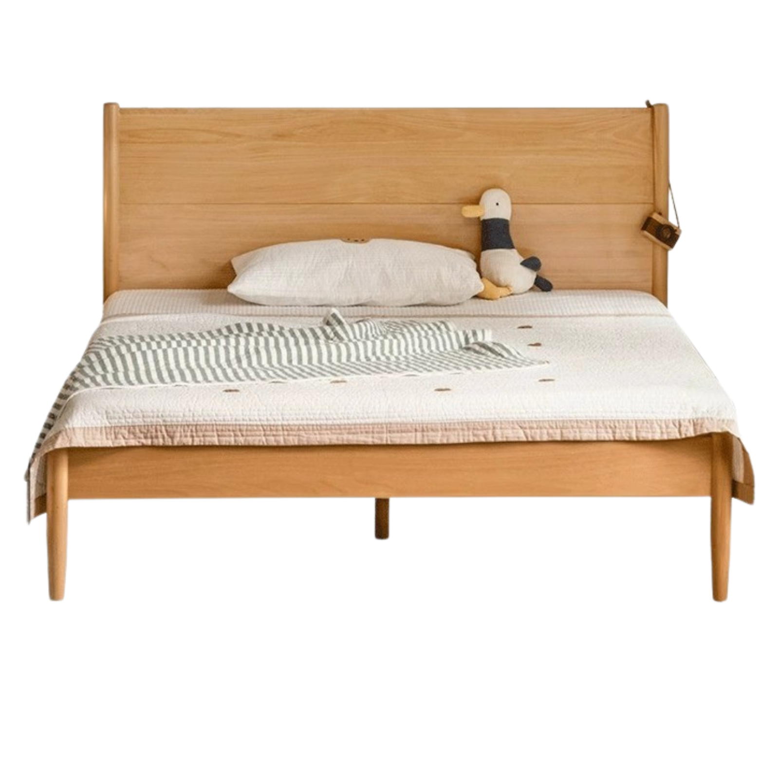 Beech, Oak Solid Wood Children's Soft Single Bed