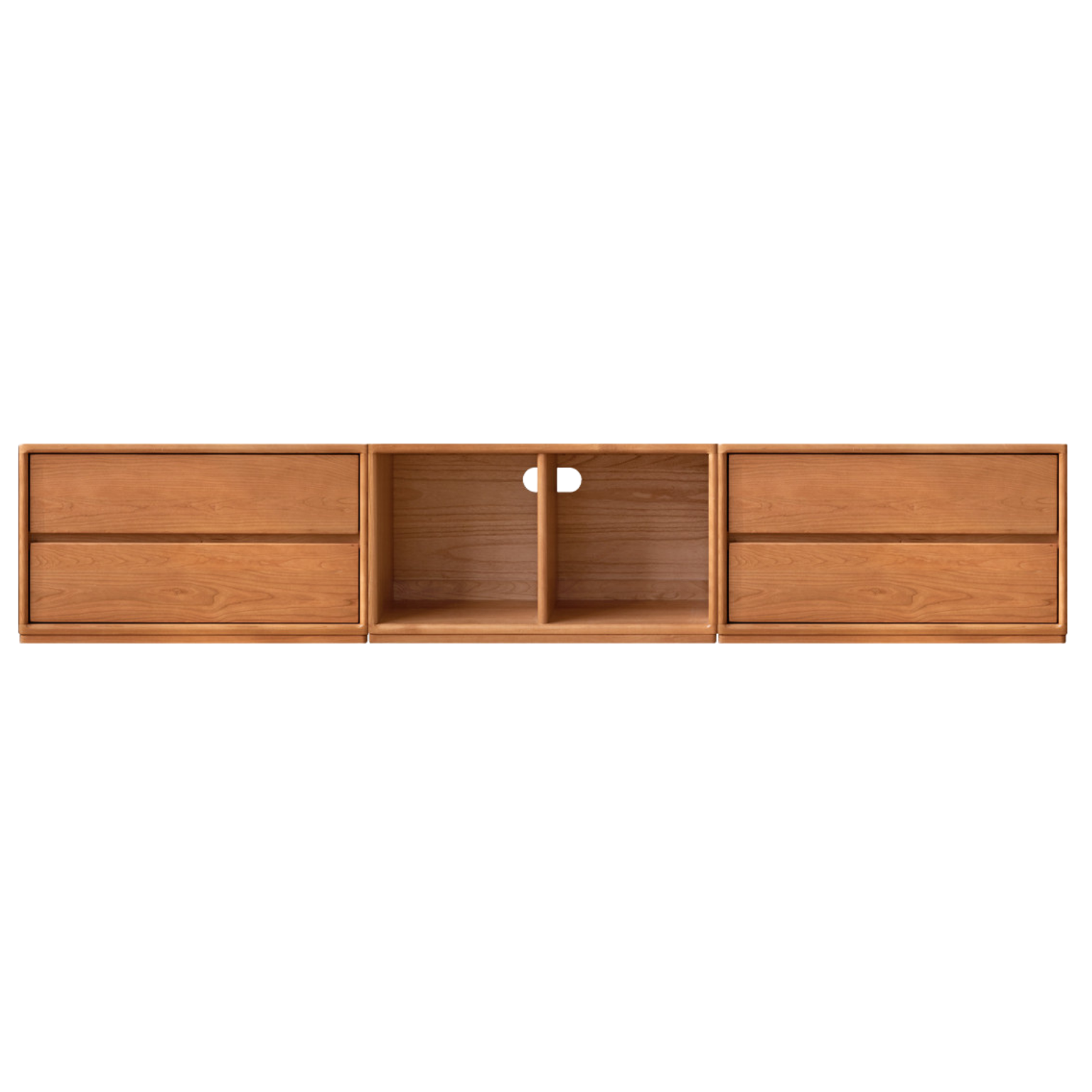 Cherry Solid wood free combination bookcase,