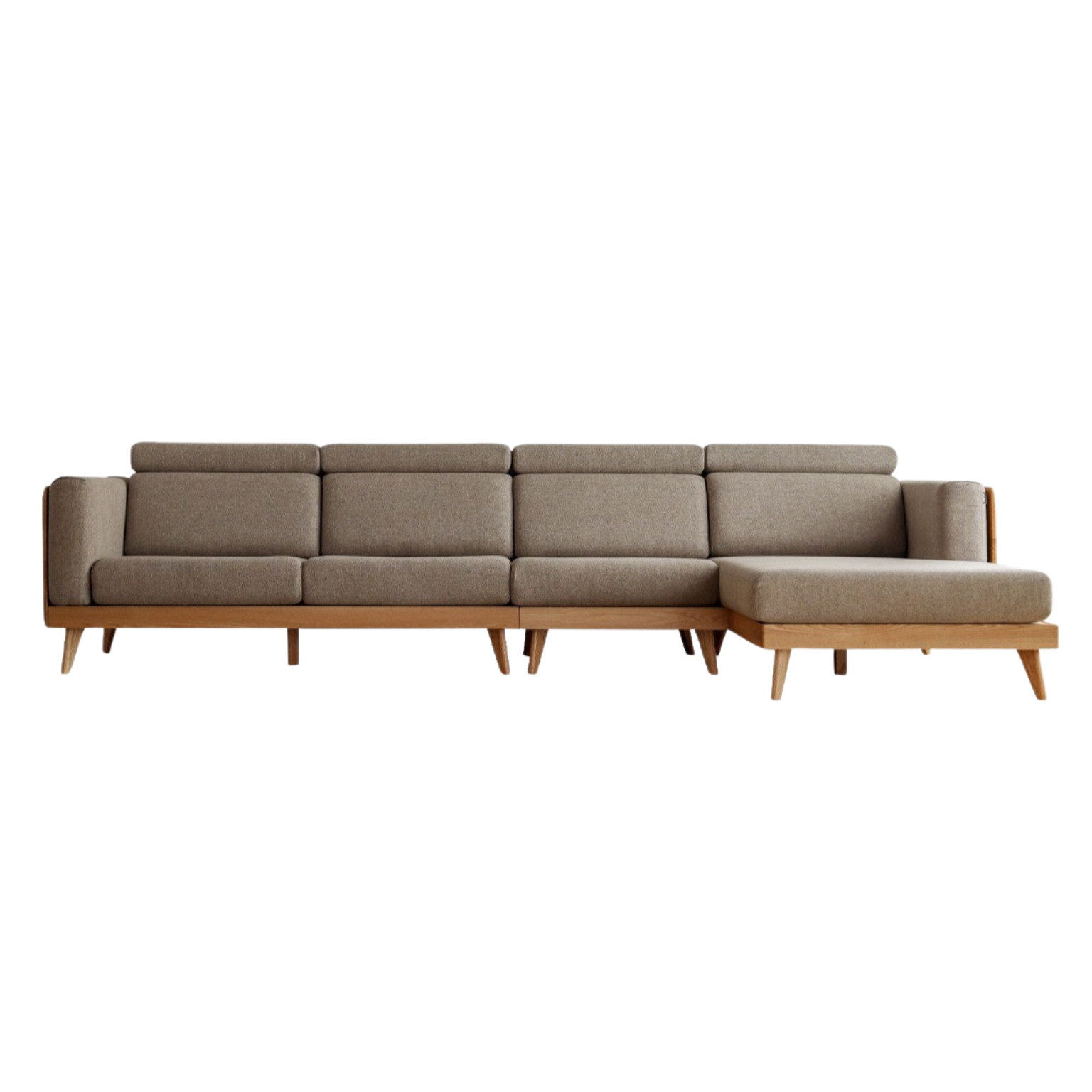 Oak solid wood modern Fabric sofa