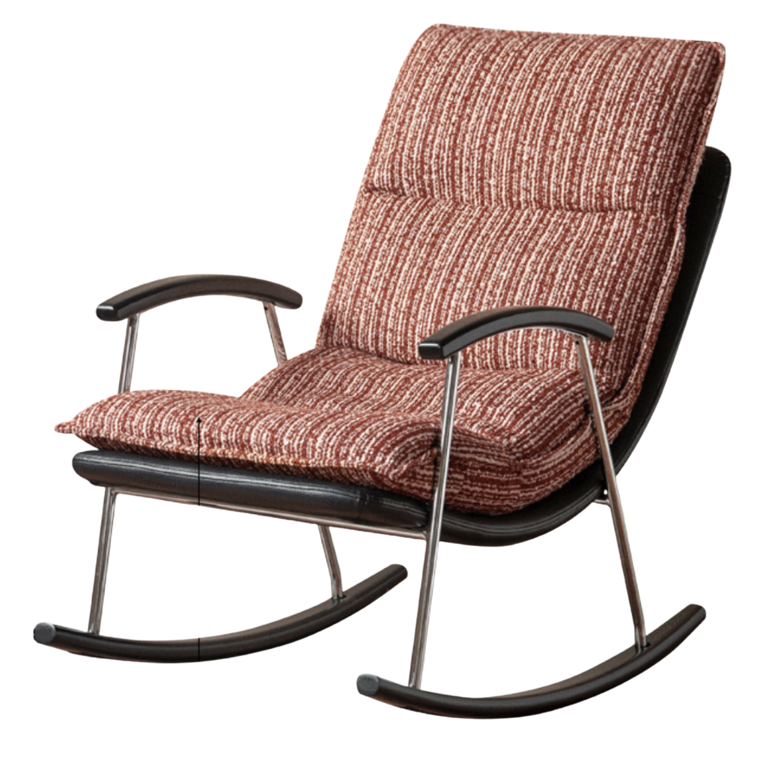 Fabric medieval style rocking chair